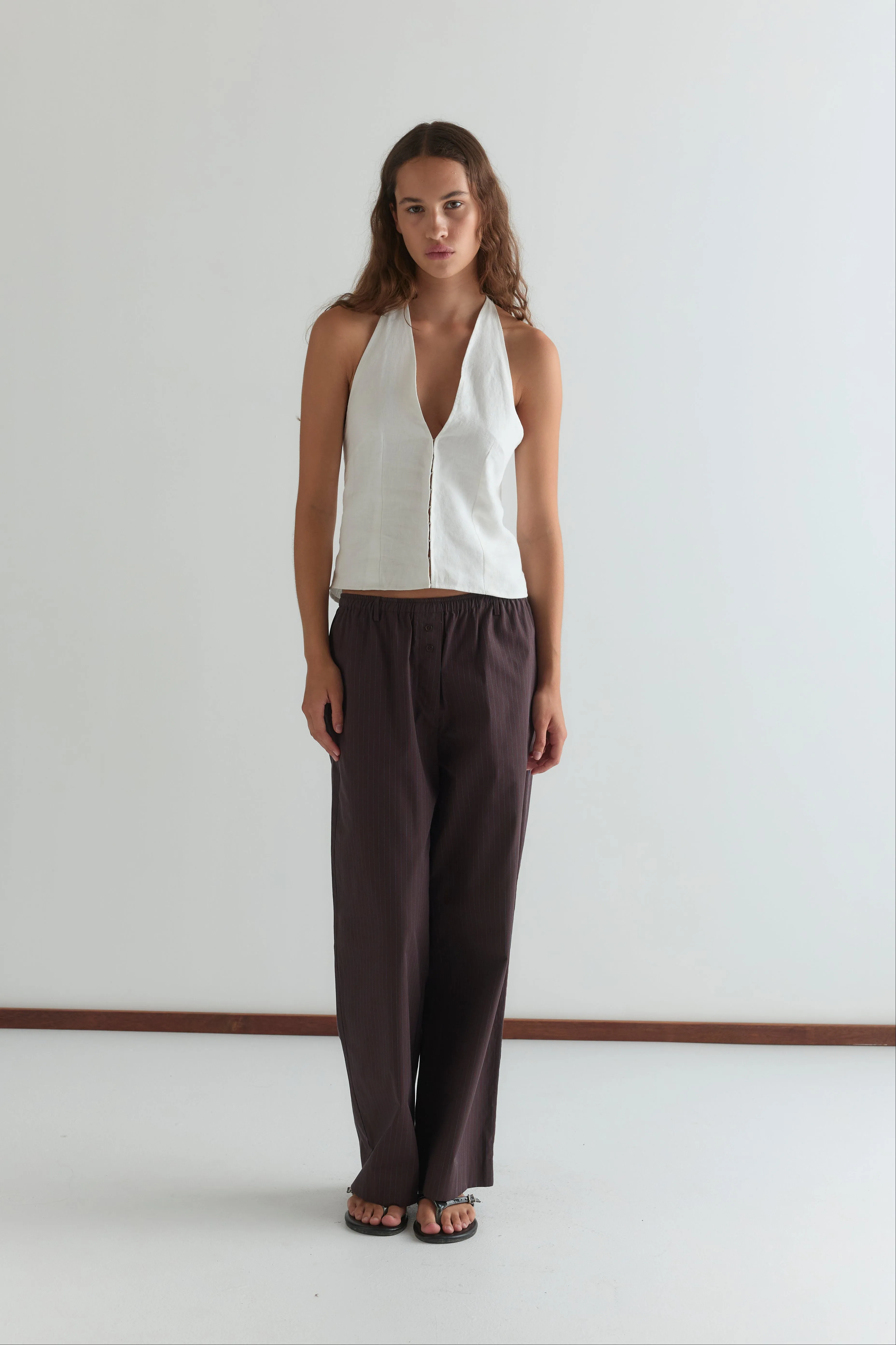 Close Halter Top - White sold by Deiji Studios product image thumbnail 4