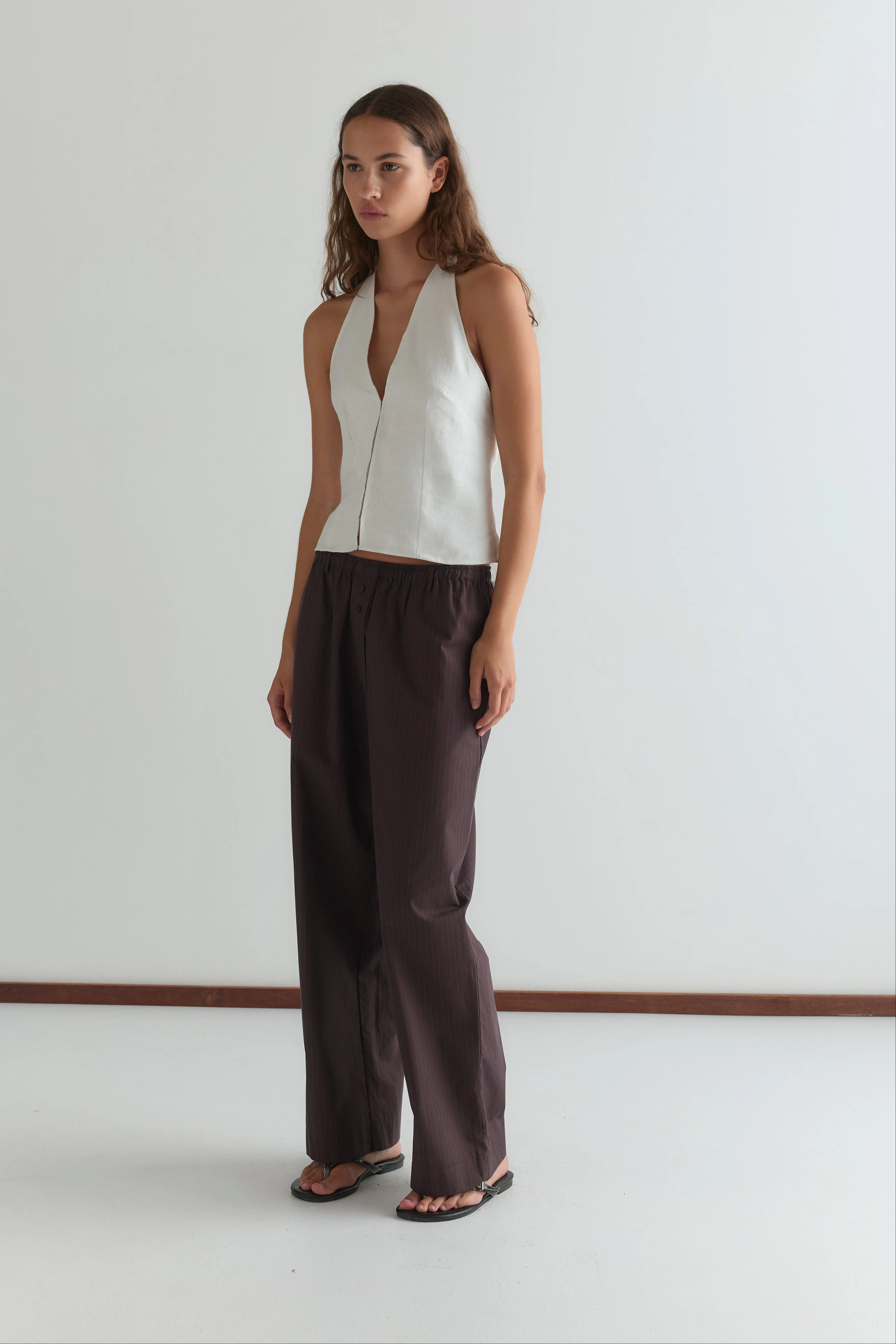 Close Halter Top - White sold by Deiji Studios product image thumbnail 5