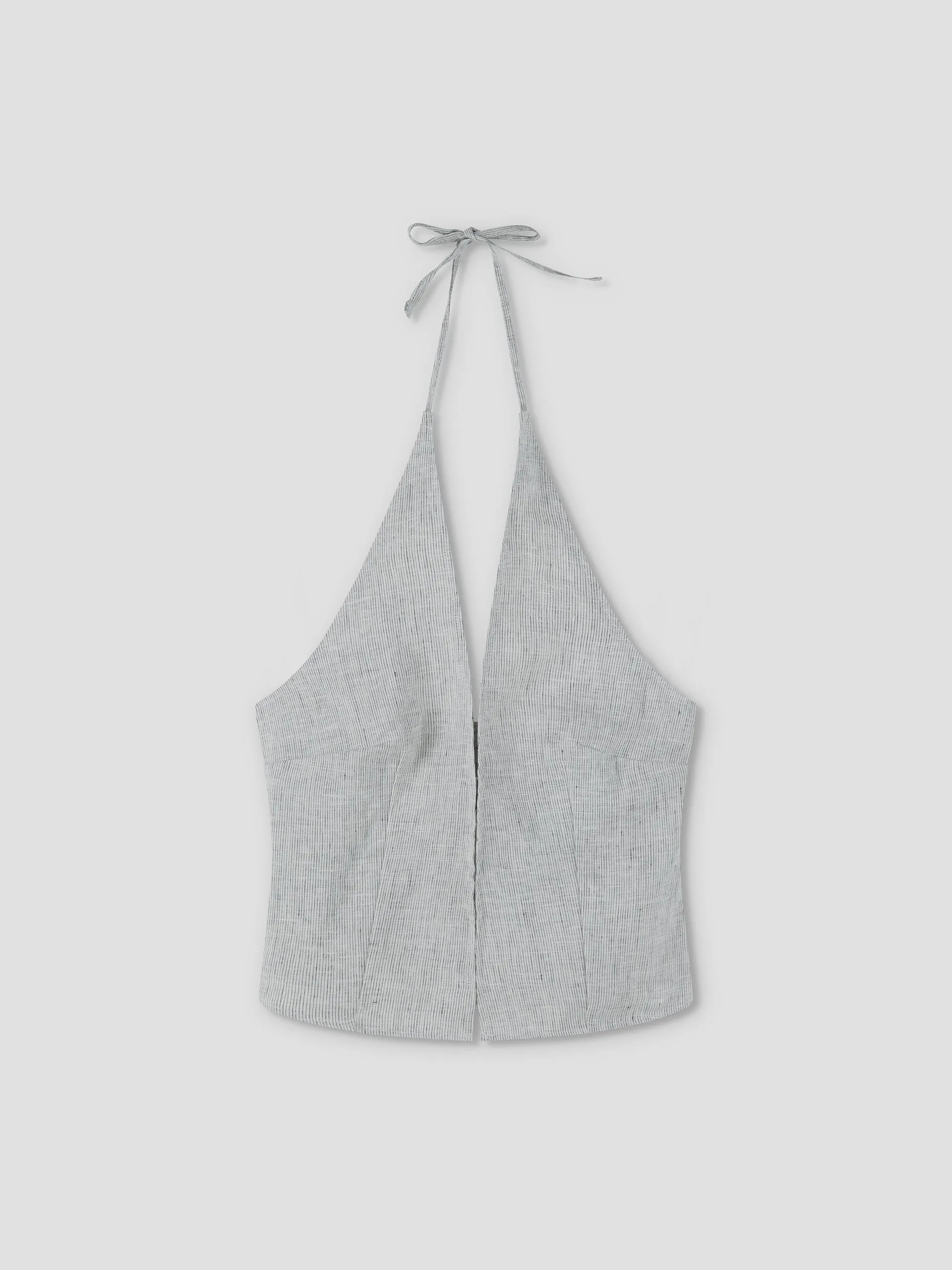 Close Halter Top - Fine Stripe sold by Deiji Studios product image thumbnail 2