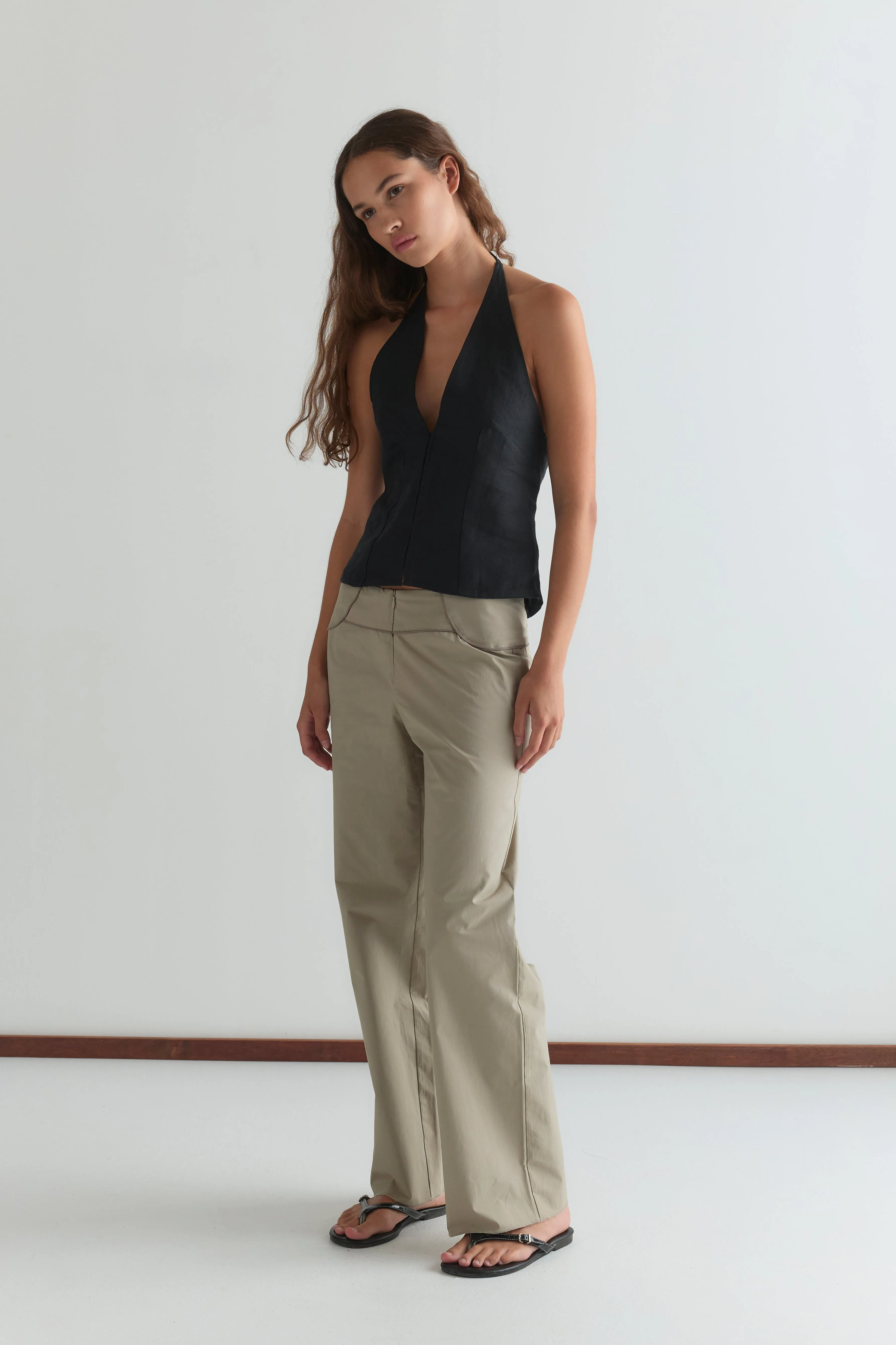 Close Halter Top - Black sold by Deiji Studios product image thumbnail 5