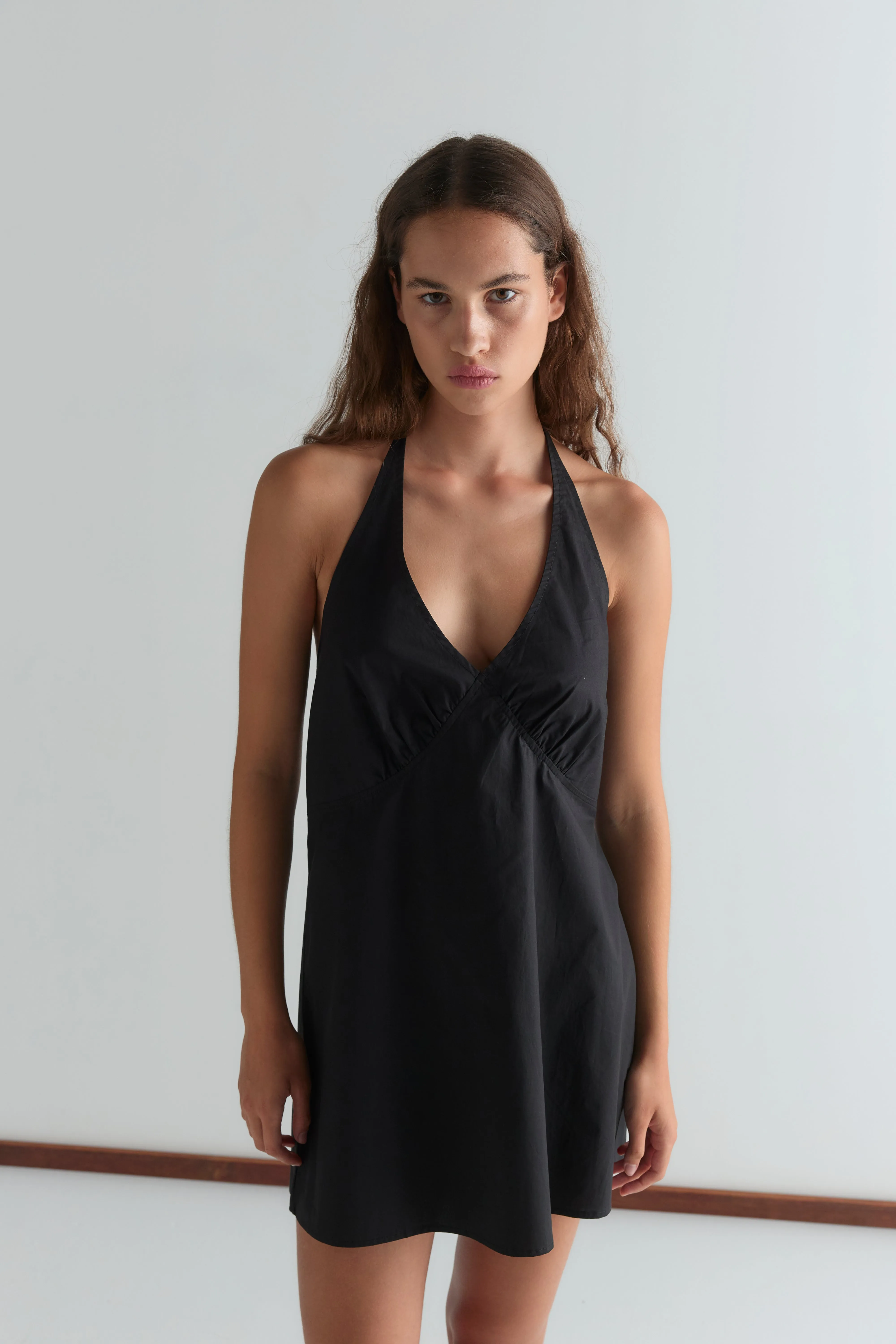 Cinched Halter Dress - Black sold by Deiji Studios product image thumbnail 2