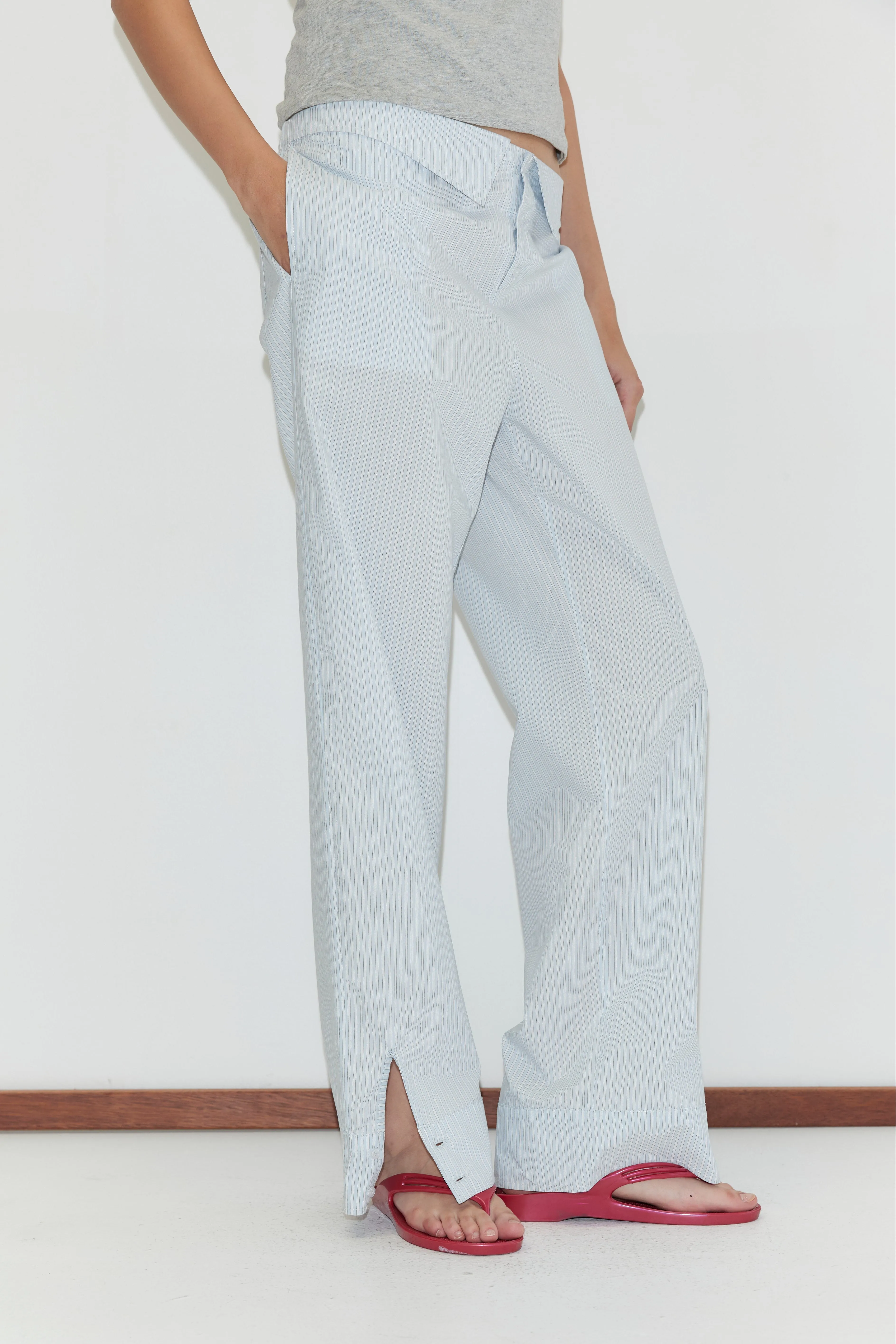 Collar Point Pant - Mist Stripe sold by Deiji Studios product image thumbnail 4