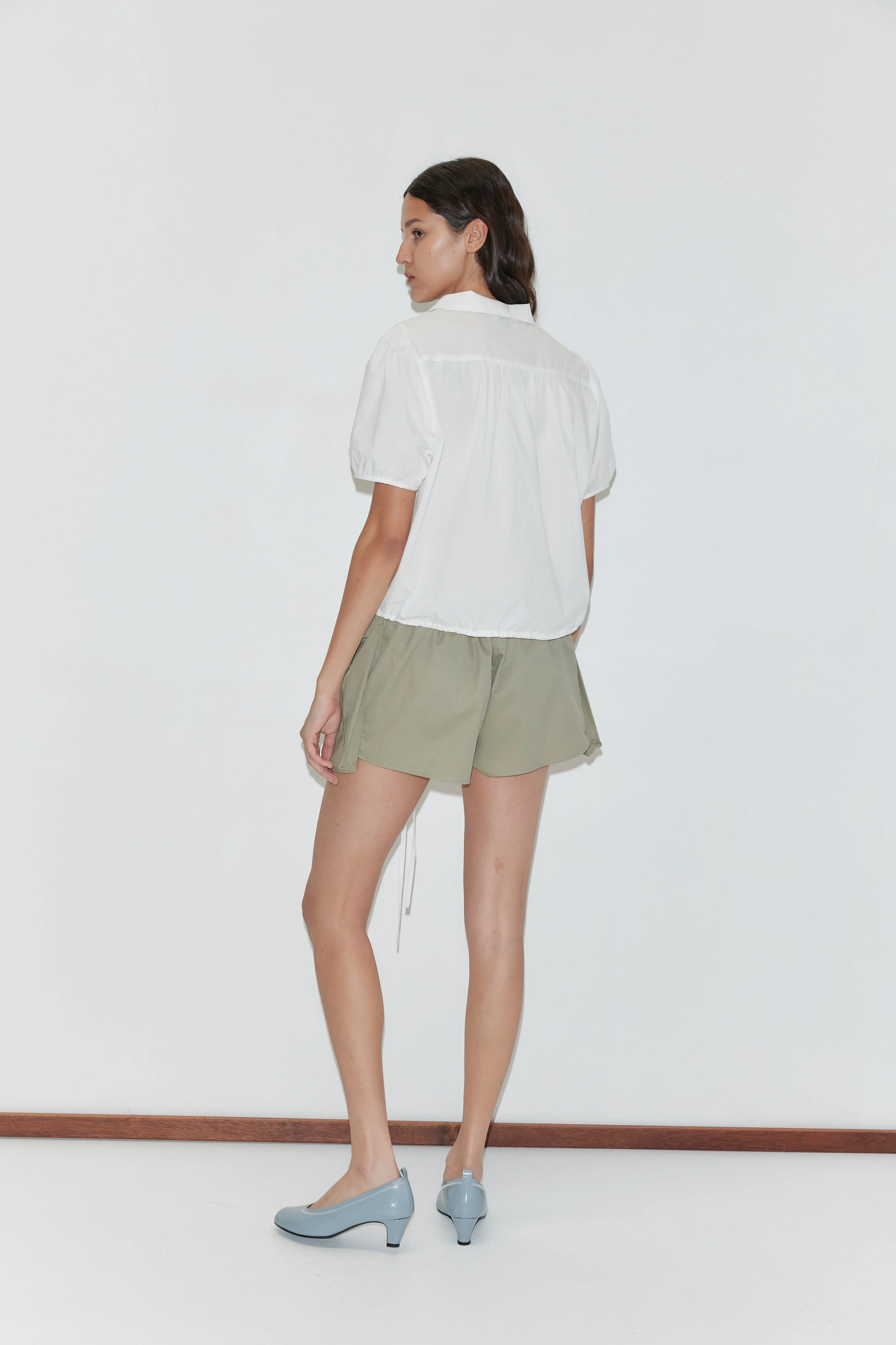 Fine Collar Top - White sold by Deiji Studios product image thumbnail 3