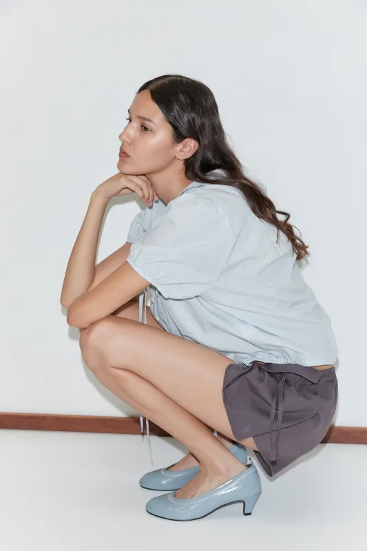 Micro Pocket Short - Mulberry Stripe made by Deiji Studios