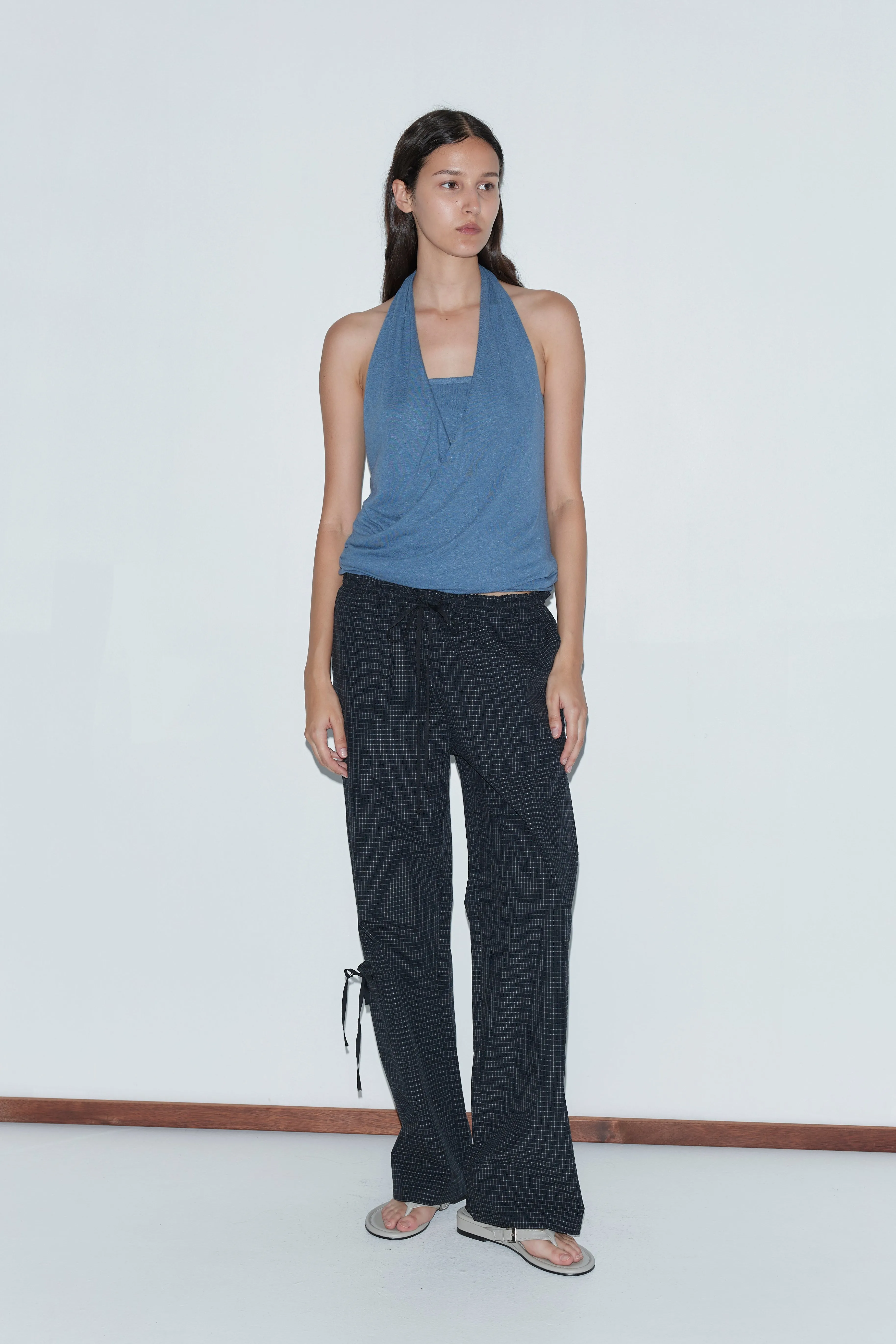 Double Layer Jersey Halter - Blue sold by Deiji Studios