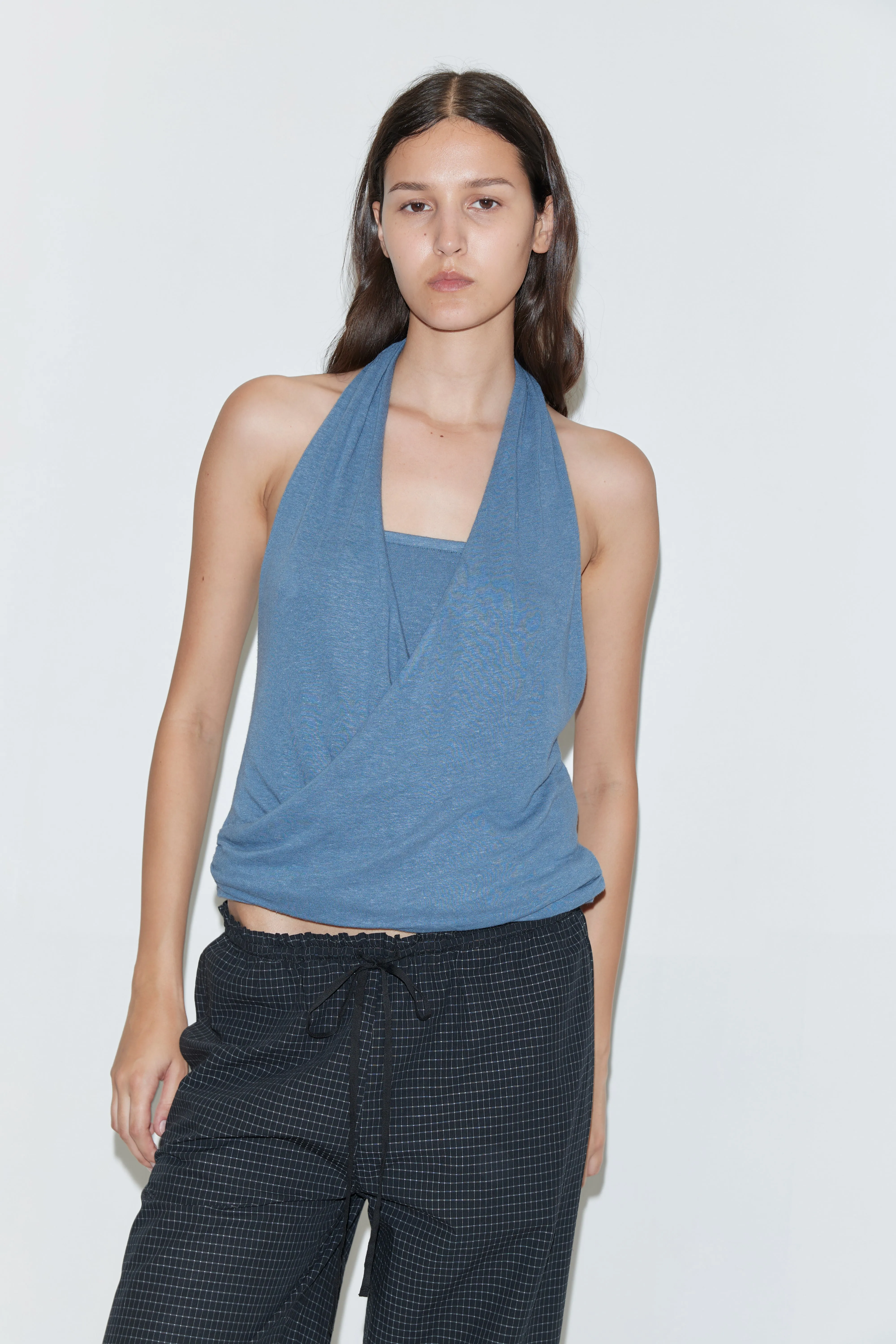 Double Layer Jersey Halter - Blue sold by Deiji Studios product image thumbnail 4