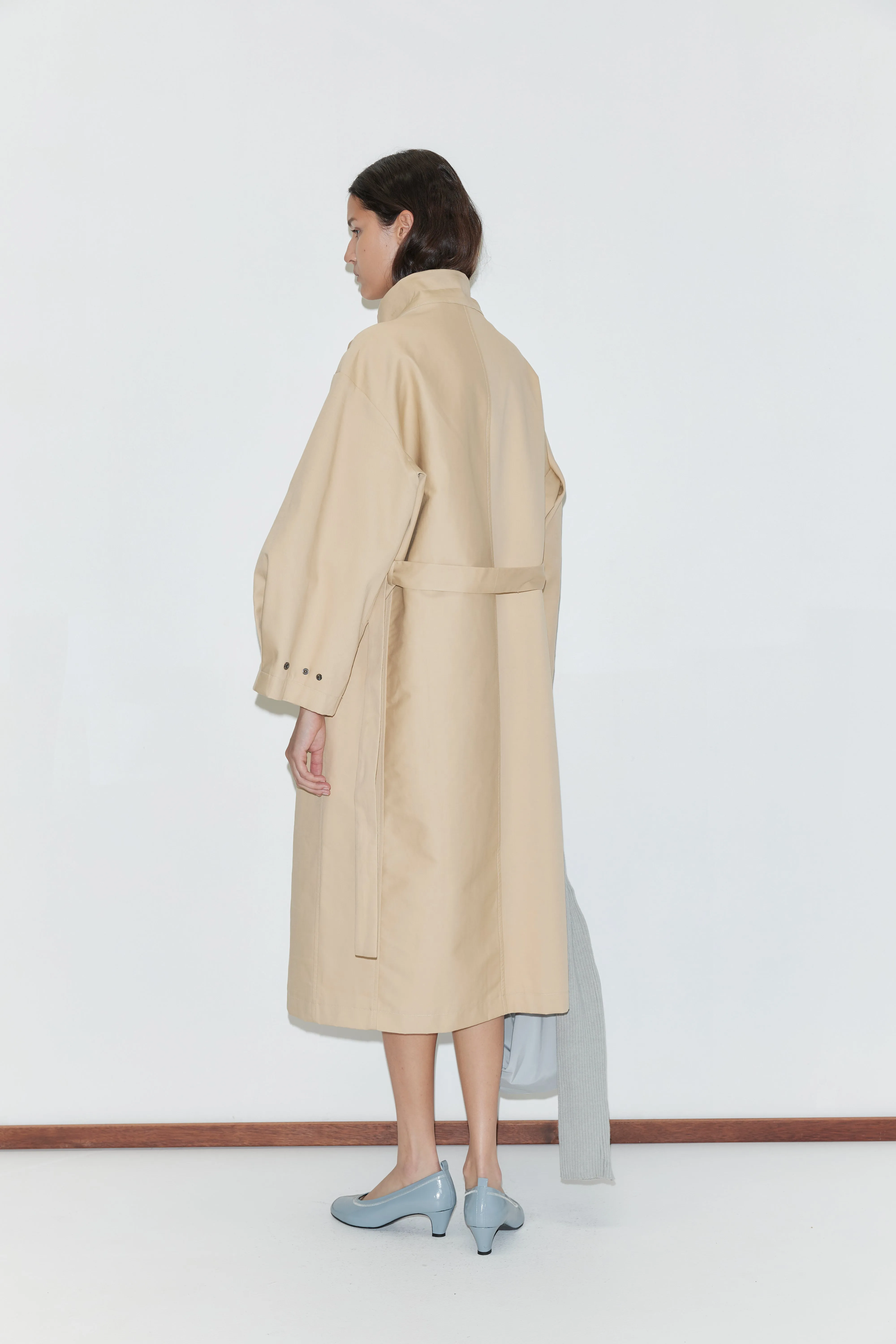 Longline Jacket - Beige sold by Deiji Studios product image thumbnail 2