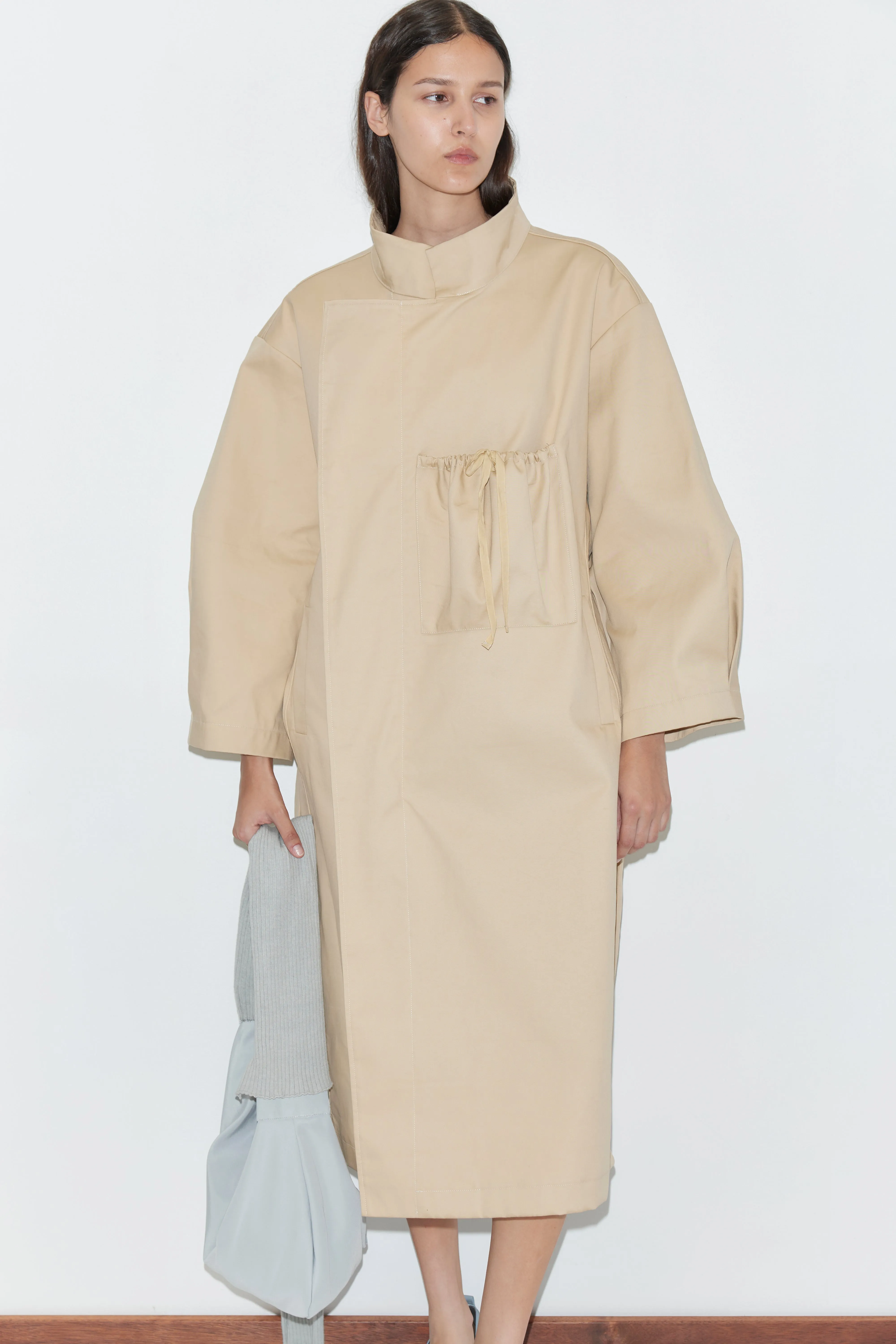 Longline Jacket - Beige sold by Deiji Studios