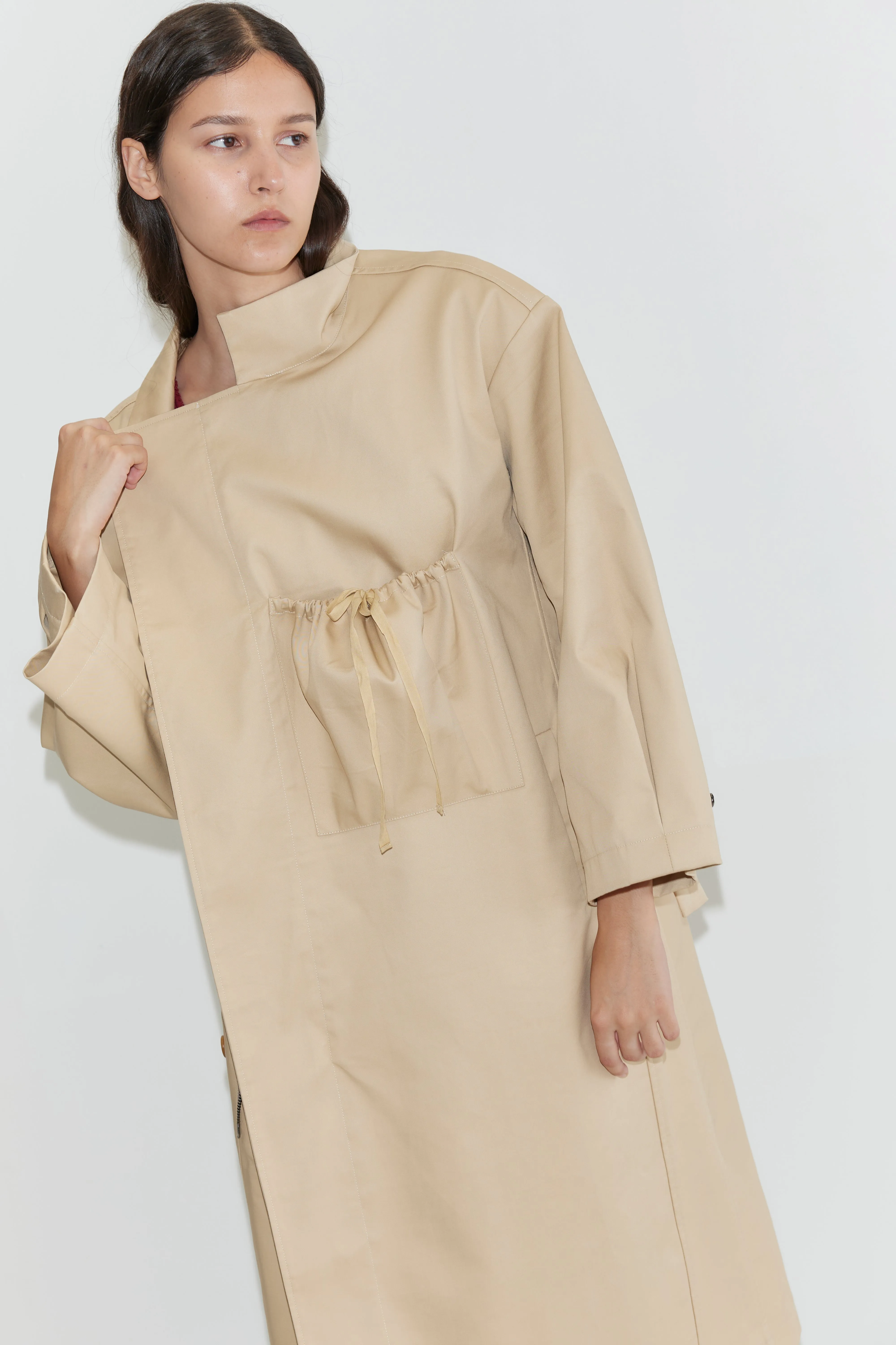 Longline Jacket - Beige sold by Deiji Studios product image thumbnail 3