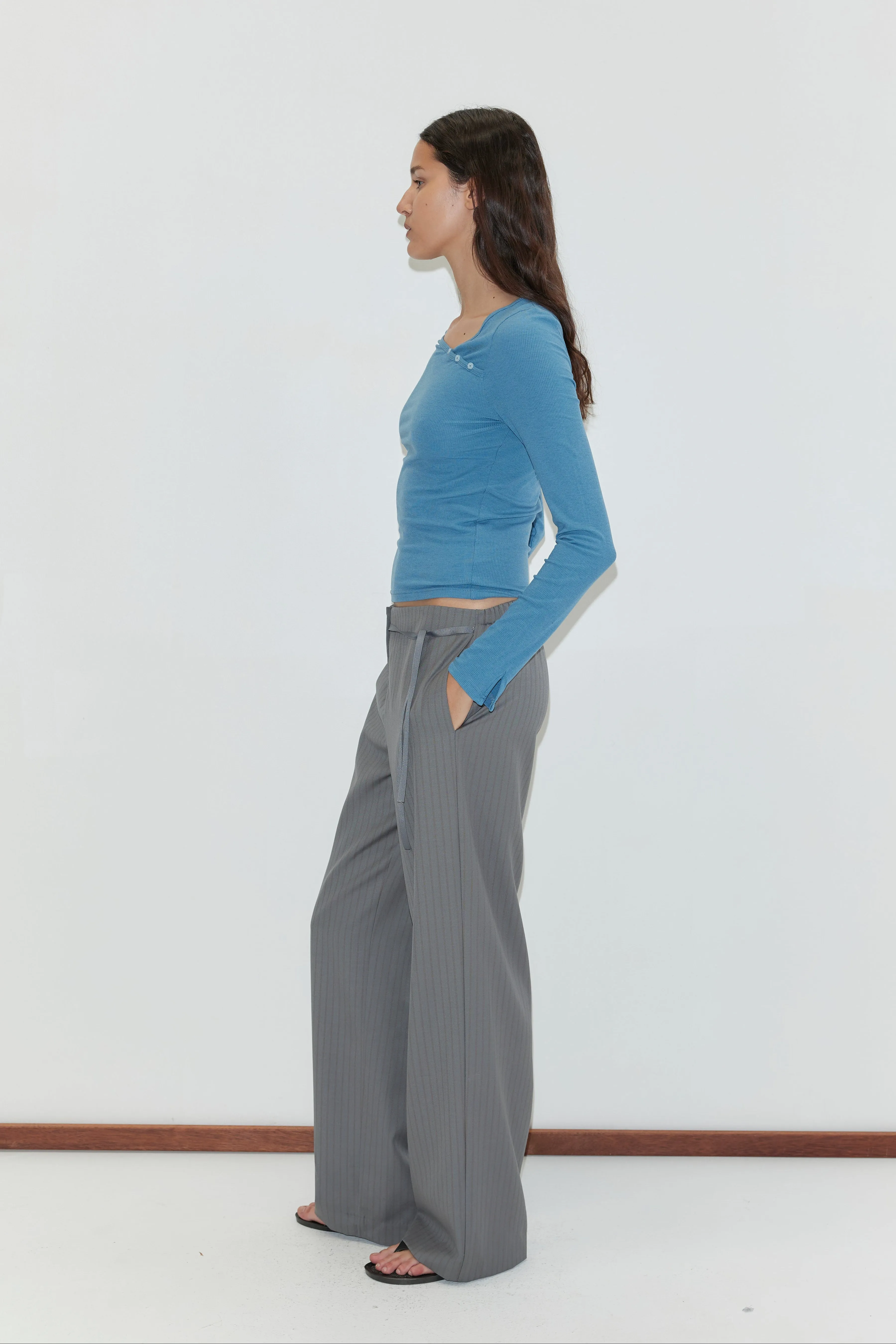 Boxer Pant - Grey Stripe sold by Deiji Studios product image thumbnail 4