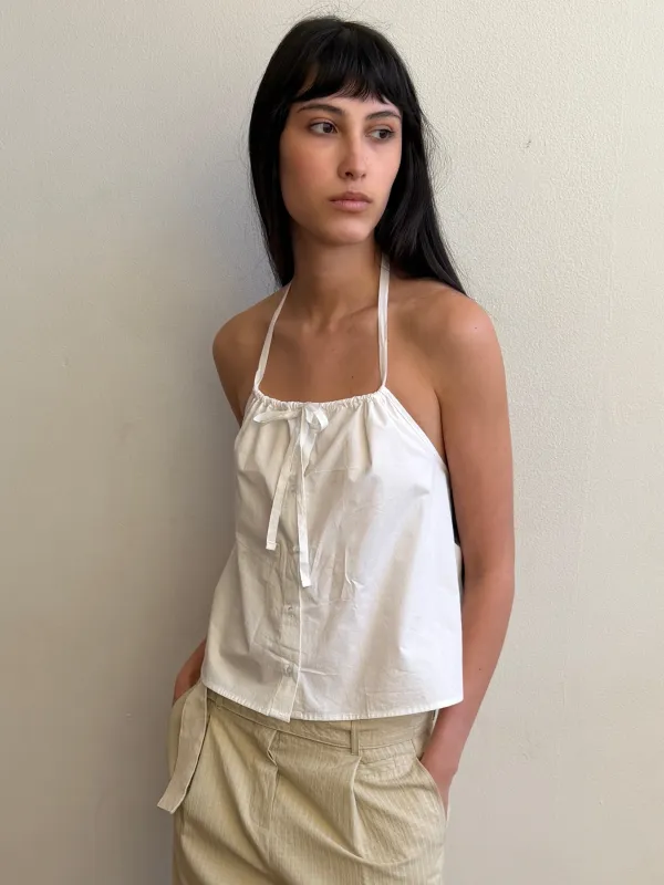 Simple Tie Top - White made by Deiji Studios