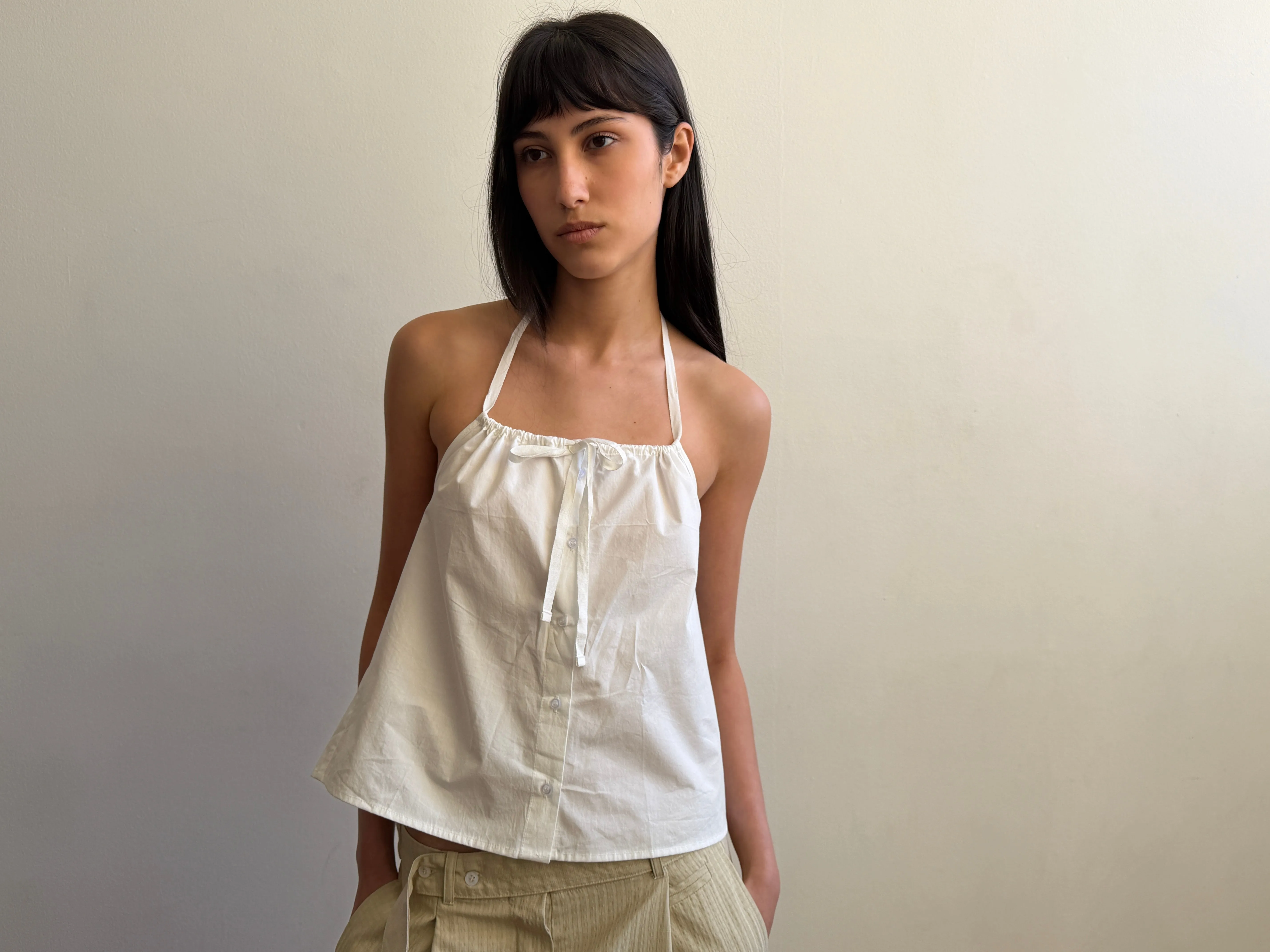 Simple Tie Top - White sold by Deiji Studios product image thumbnail 2