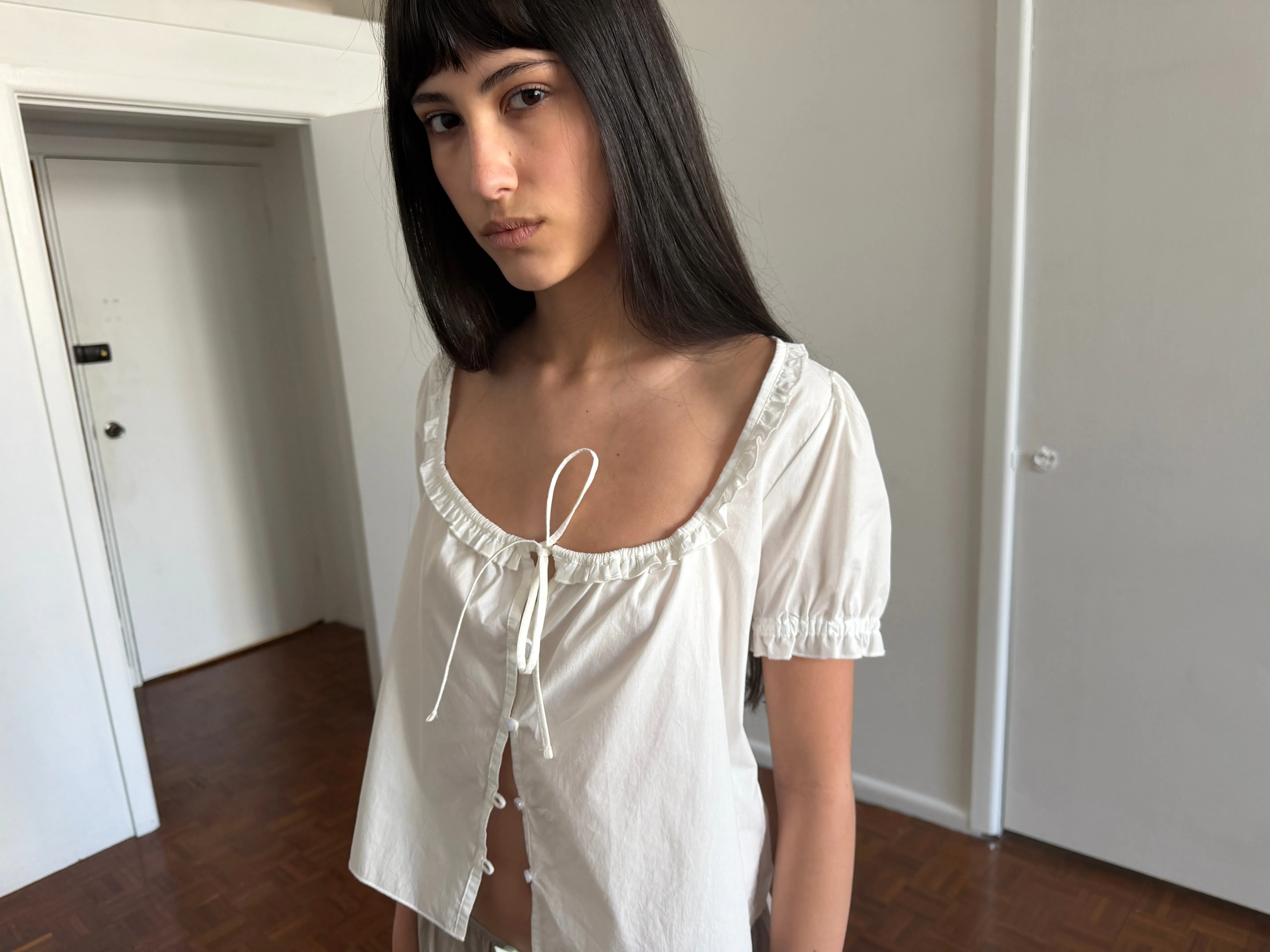 Flounced Top - White sold by Deiji Studios product image thumbnail 3