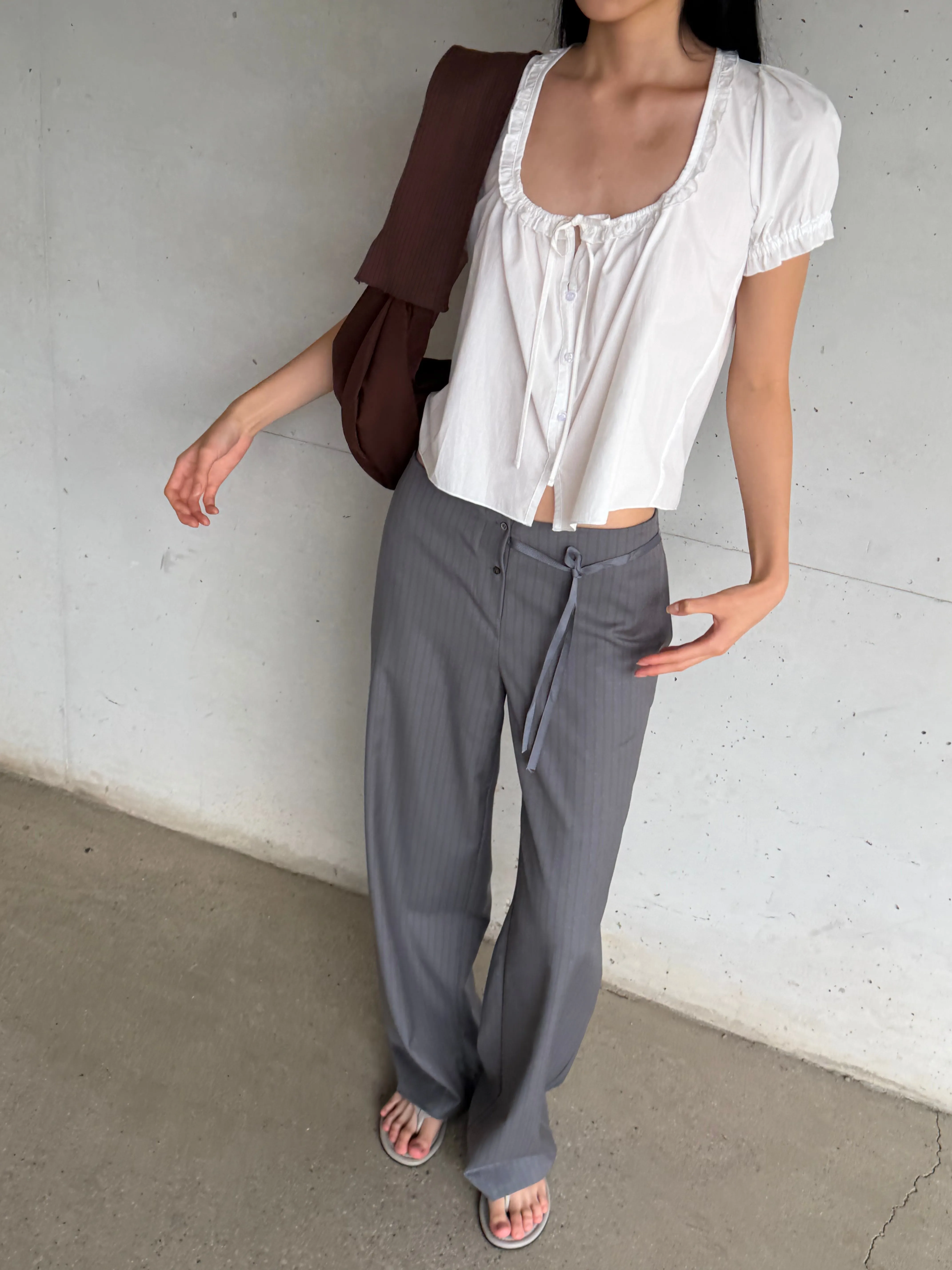 Flounced Top - White sold by Deiji Studios product image thumbnail 2