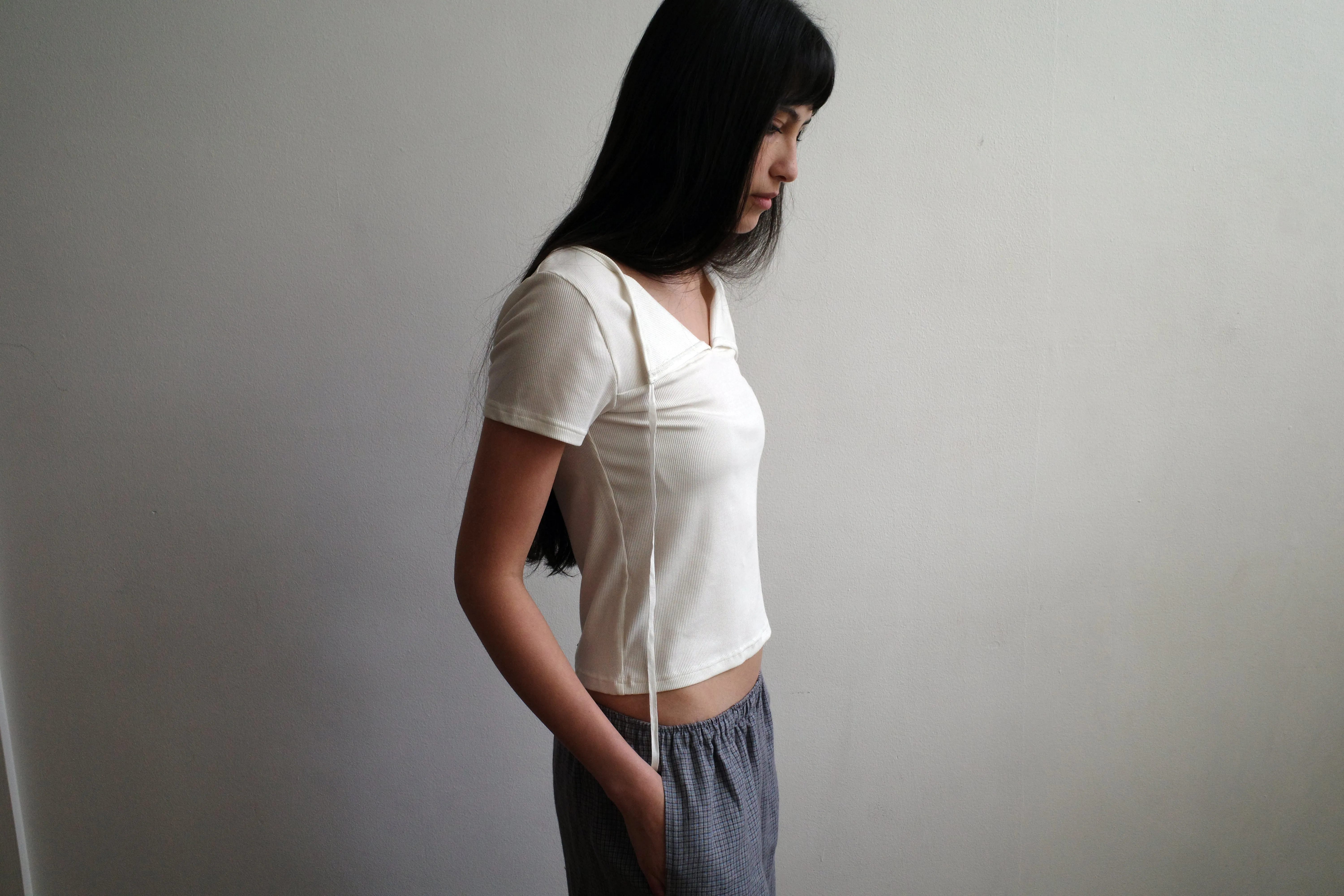 Tie Back Tee - White sold by Deiji Studios product image thumbnail 5