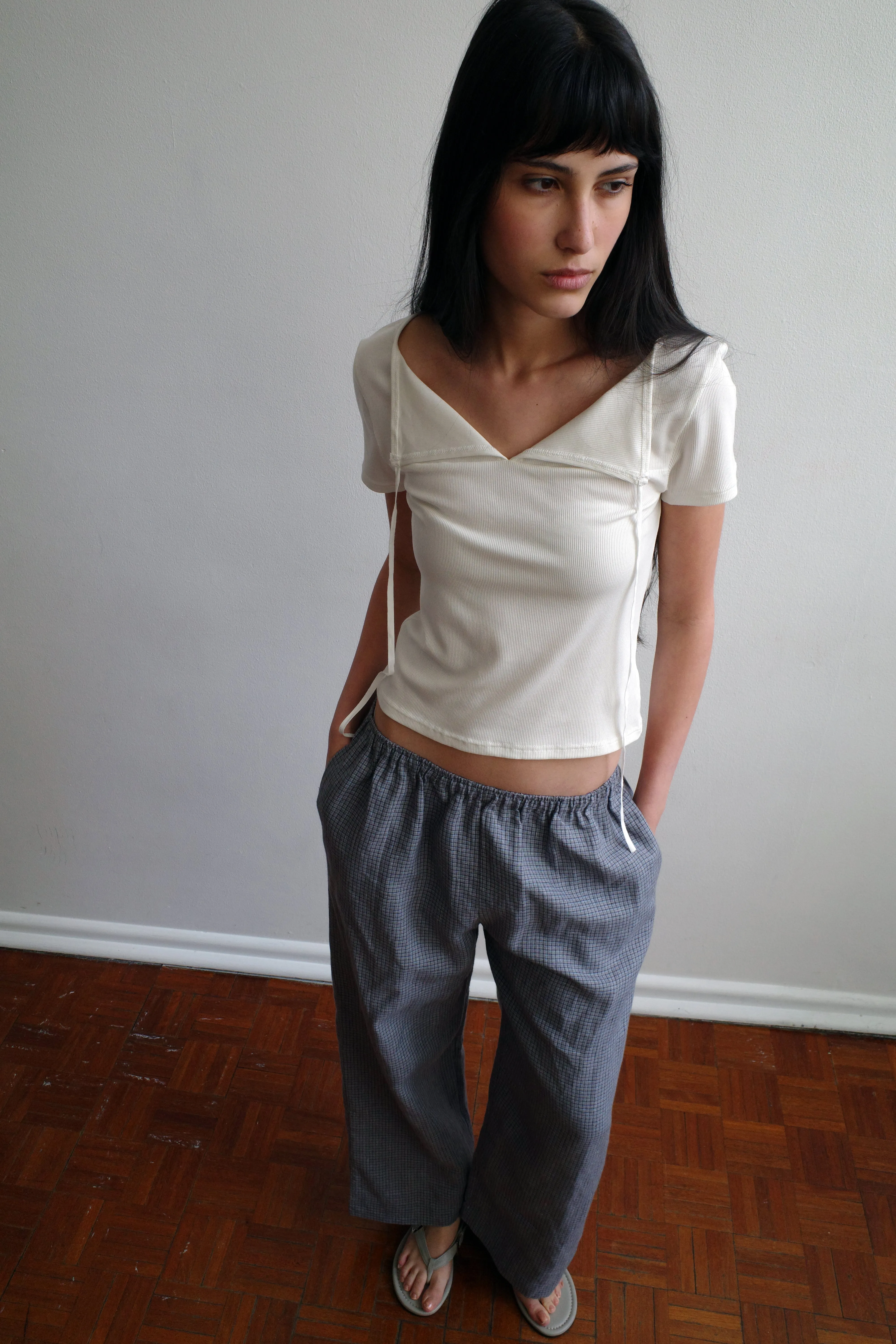 Tie Back Tee - White sold by Deiji Studios product image thumbnail 2