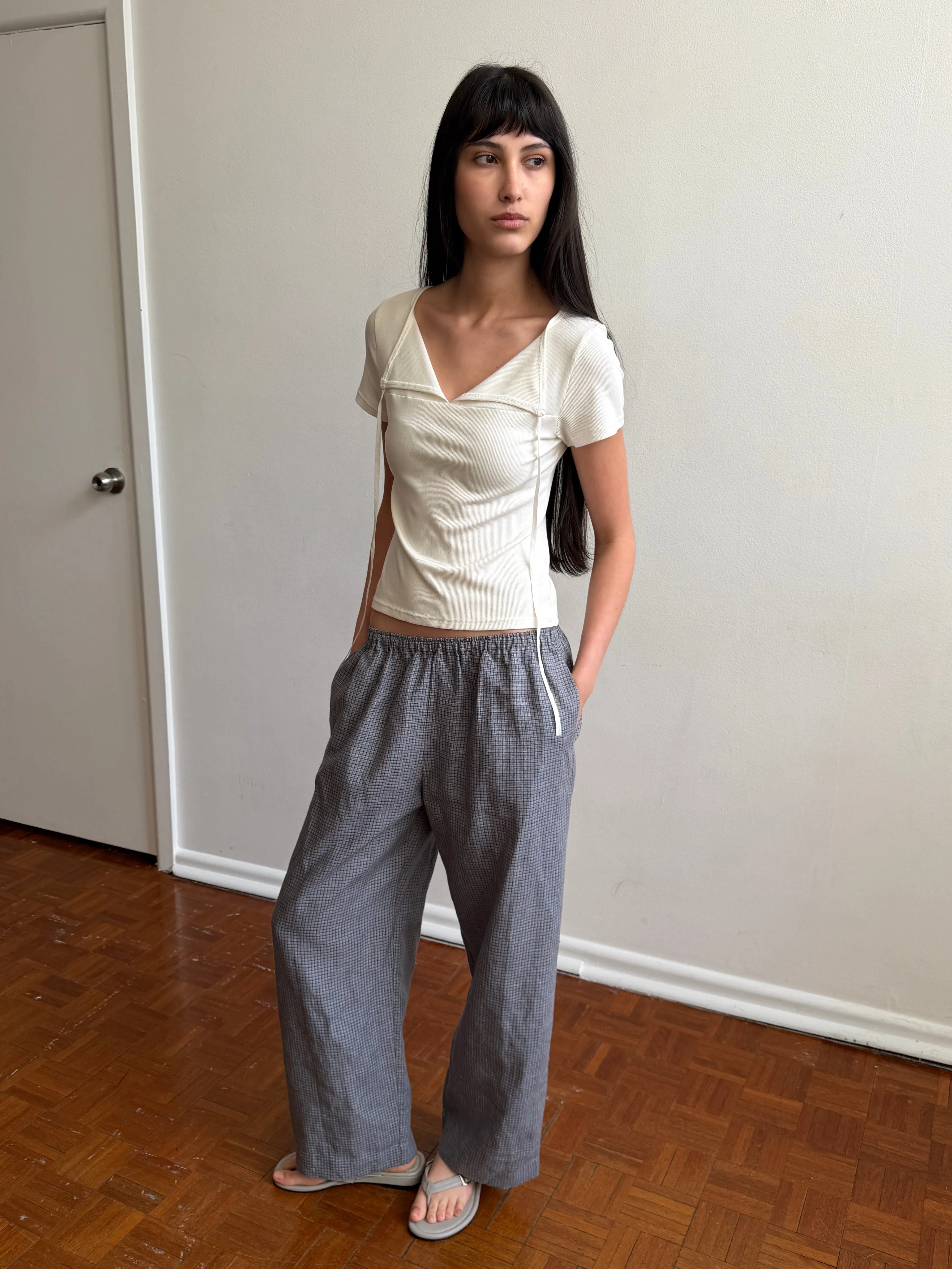 Tie Back Tee - White sold by Deiji Studios product image thumbnail 3