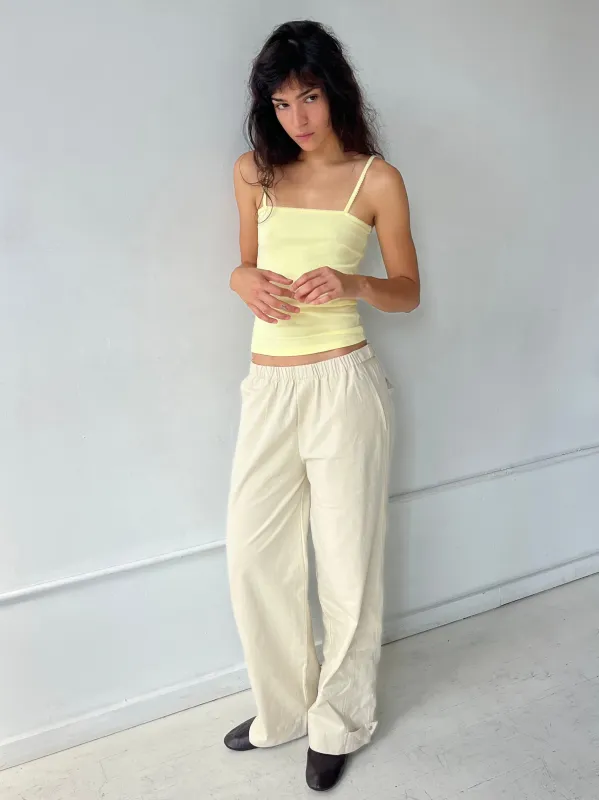 Snap Tab Pant - Stone made by Deiji Studios