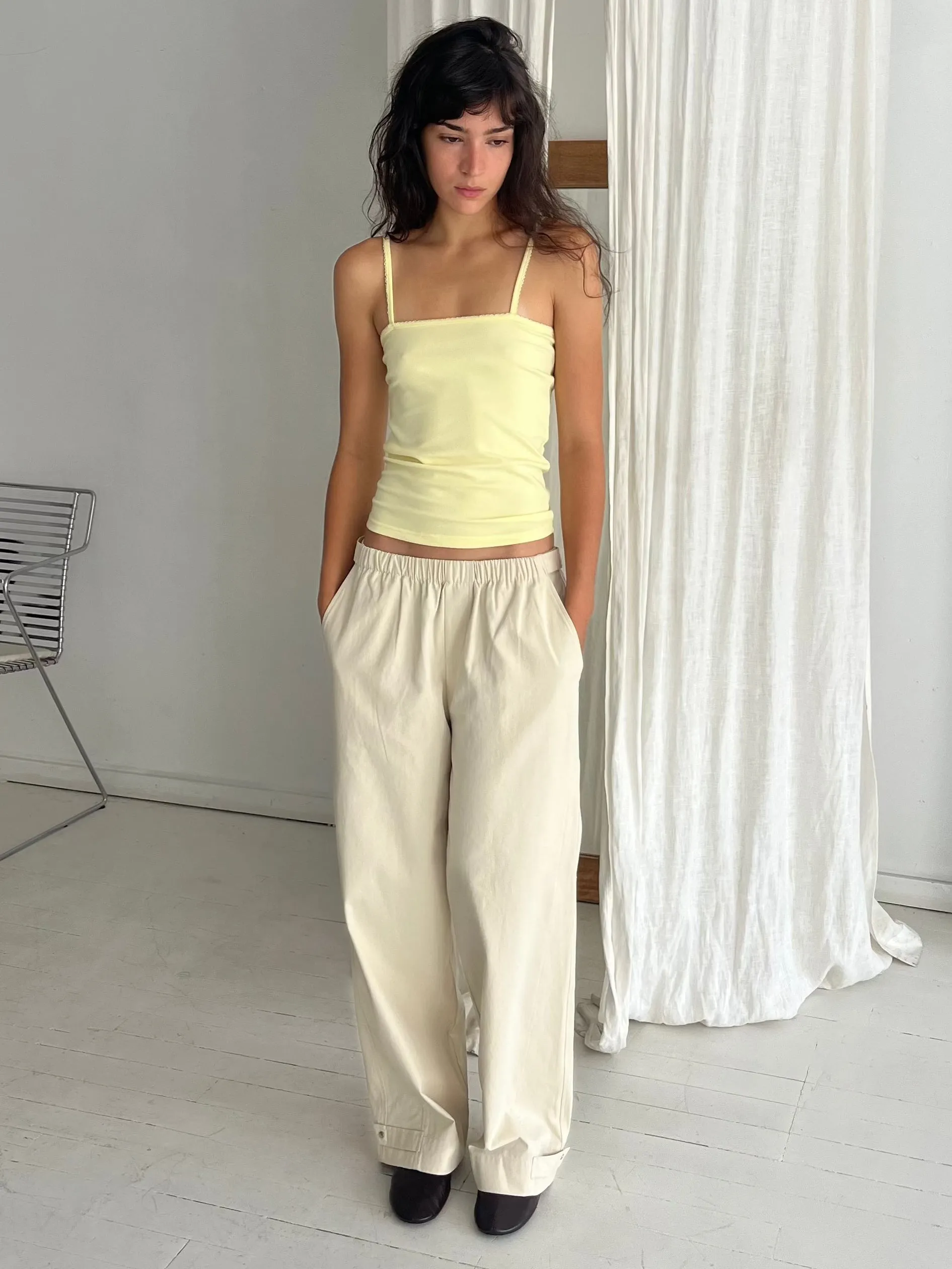 Snap Tab Pant - Stone sold by Deiji Studios product image thumbnail 2