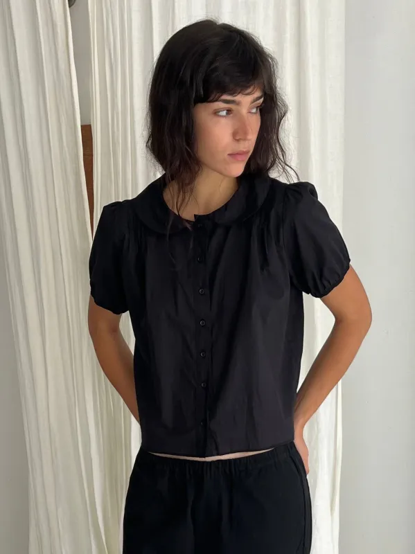 Petal Top - Black made by Deiji Studios