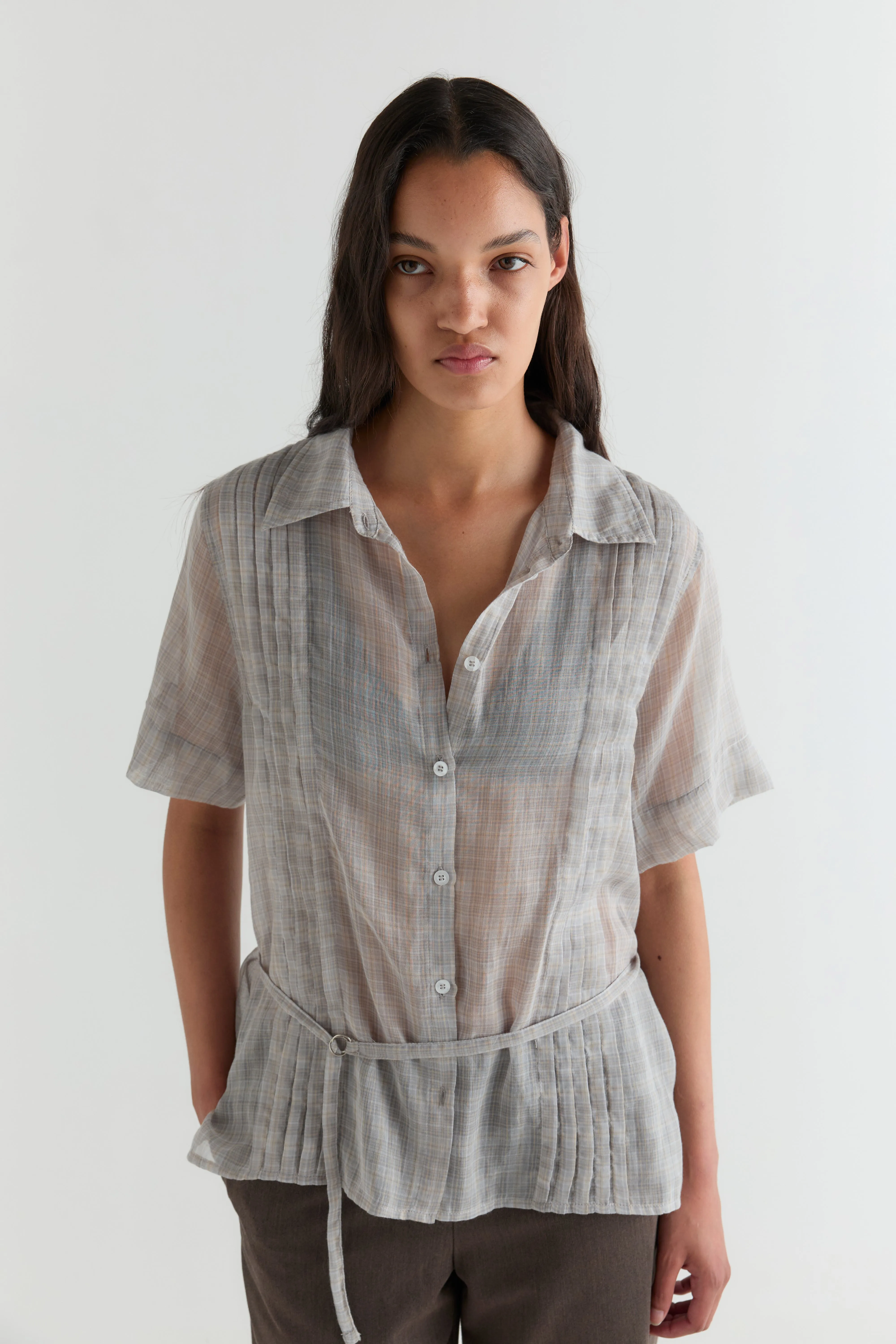 Linear Shirt - Honey Check sold by Deiji Studios product image thumbnail 3