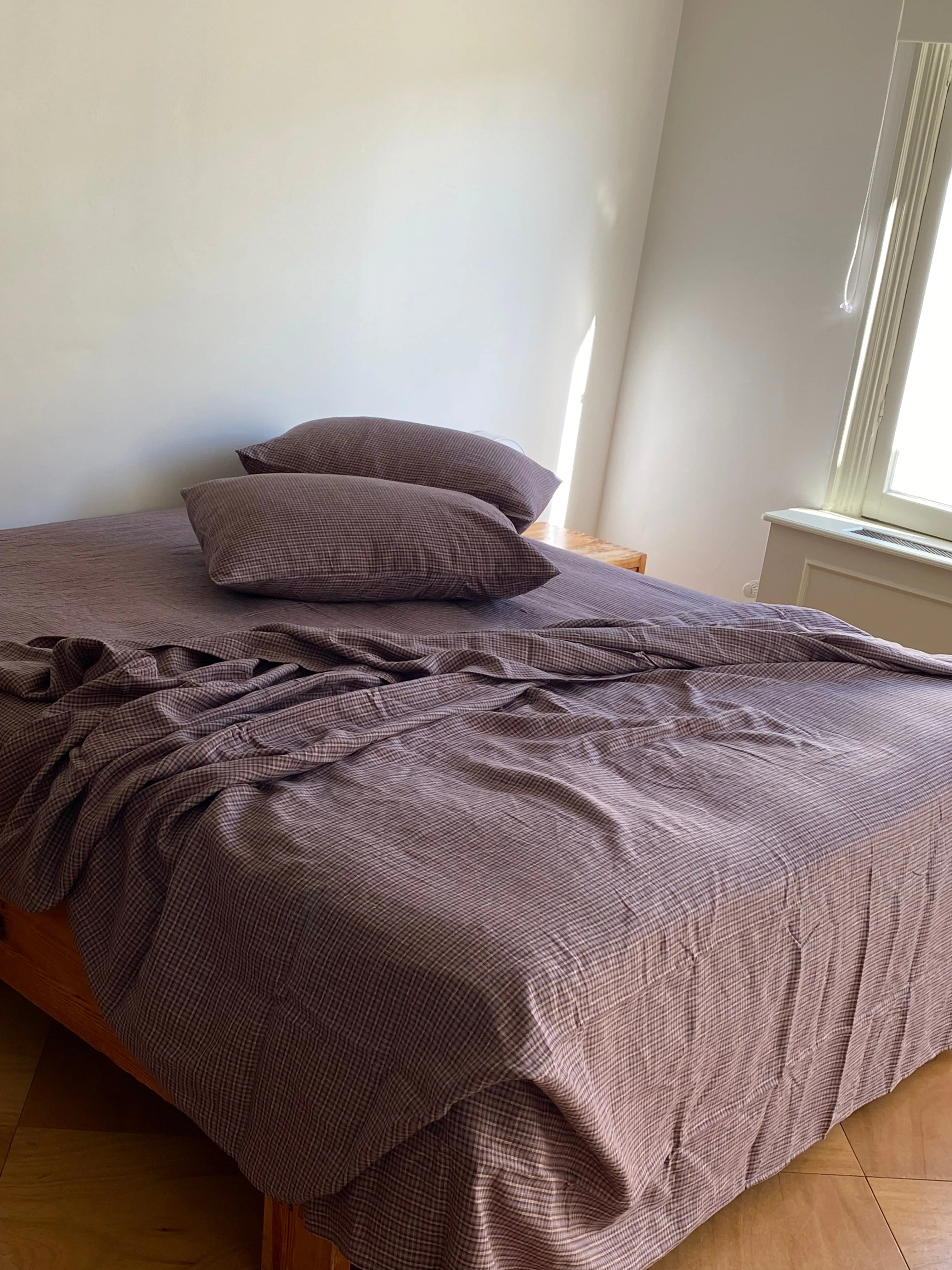 Sheets - russet check sold by Deiji Studios product image thumbnail 4