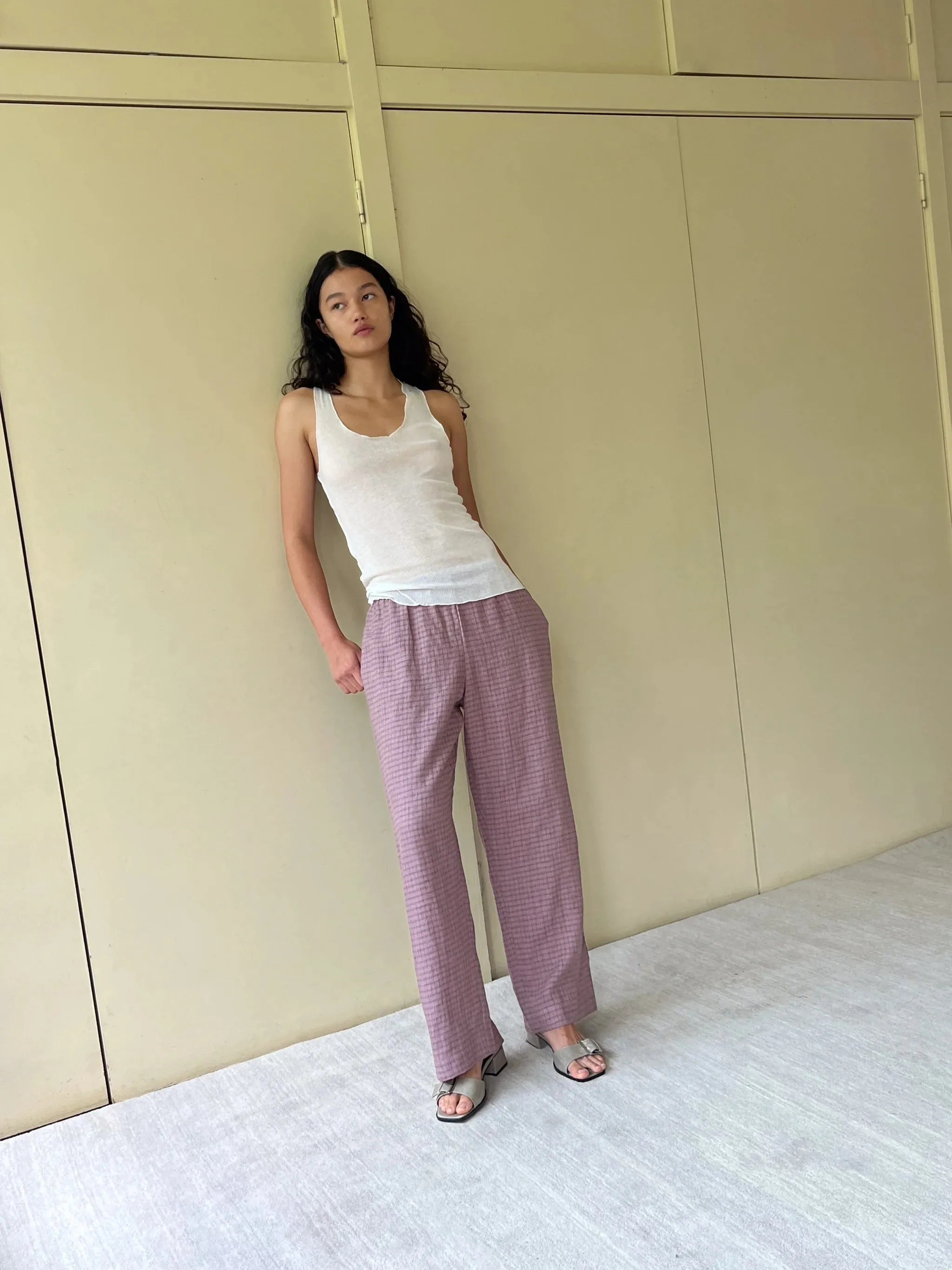 タグ付き未使用ユニオンランチLINEN COTTON STRIPE PANTS タグ付き未使用ユニオンランチLINEN COTTON STRIPE PANTS - メルカリ