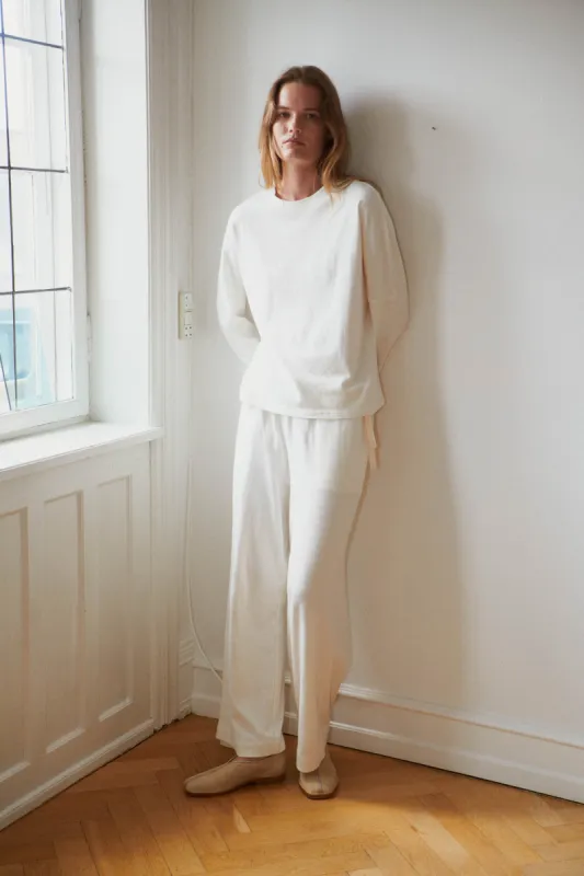 the long sleeve jersey top - bone made by Deiji Studios