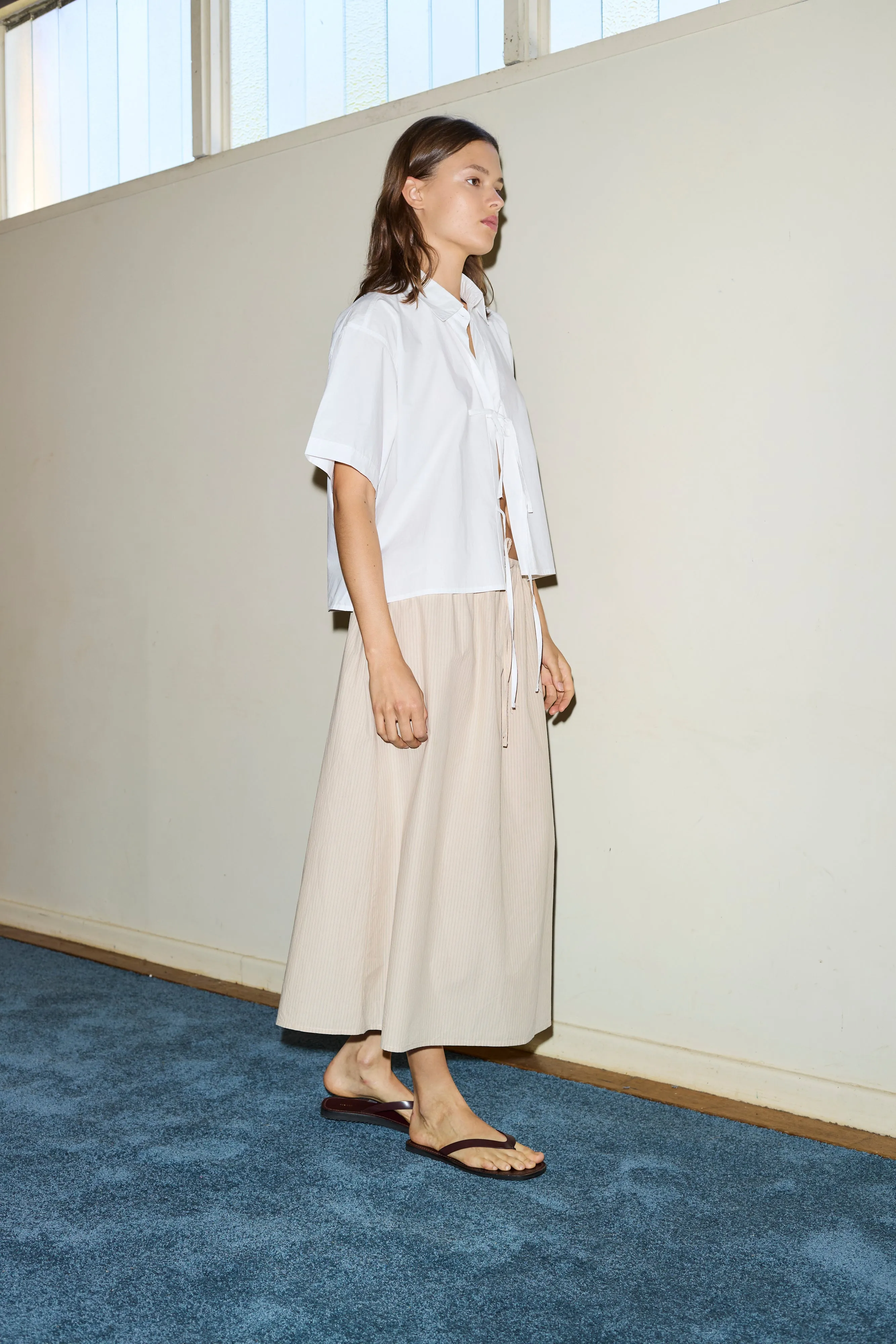 The Tie Up Shirt - White sold by Deiji Studios product image thumbnail 4