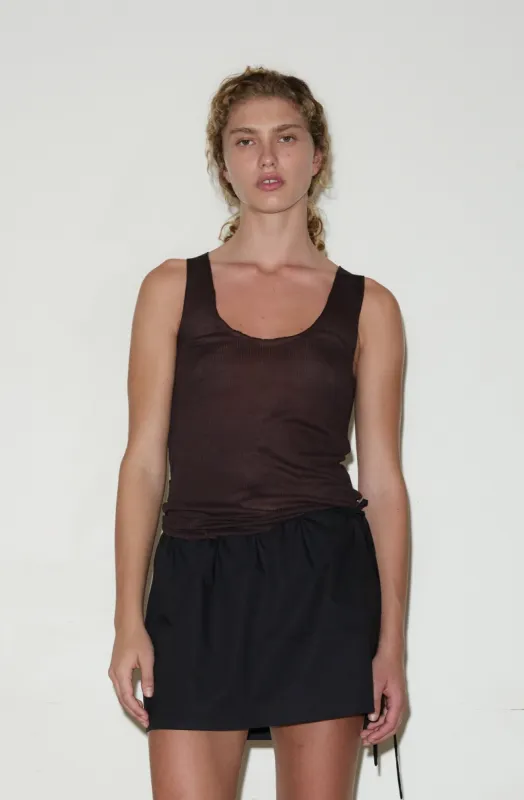 Knit Tank - Mahogany sold by Deiji Studios