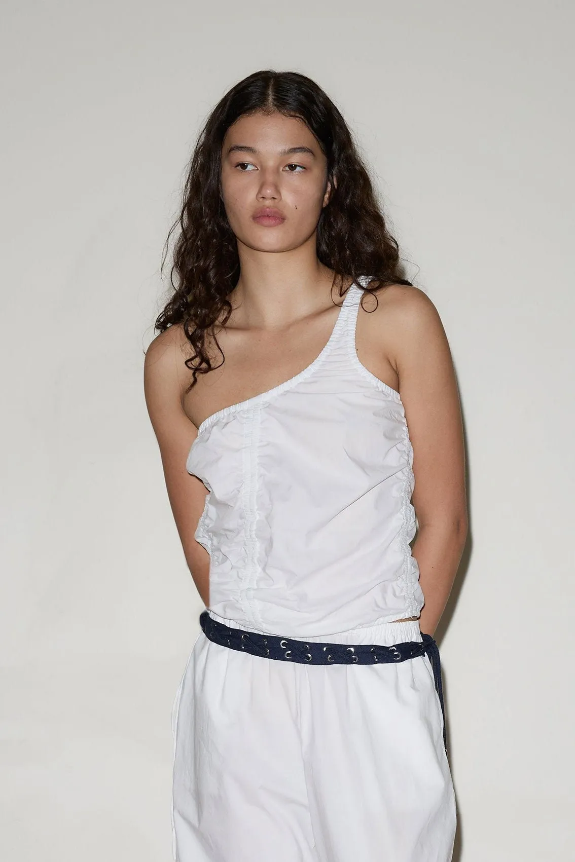 Scrunchie Top - White sold by Deiji Studios product image thumbnail 4