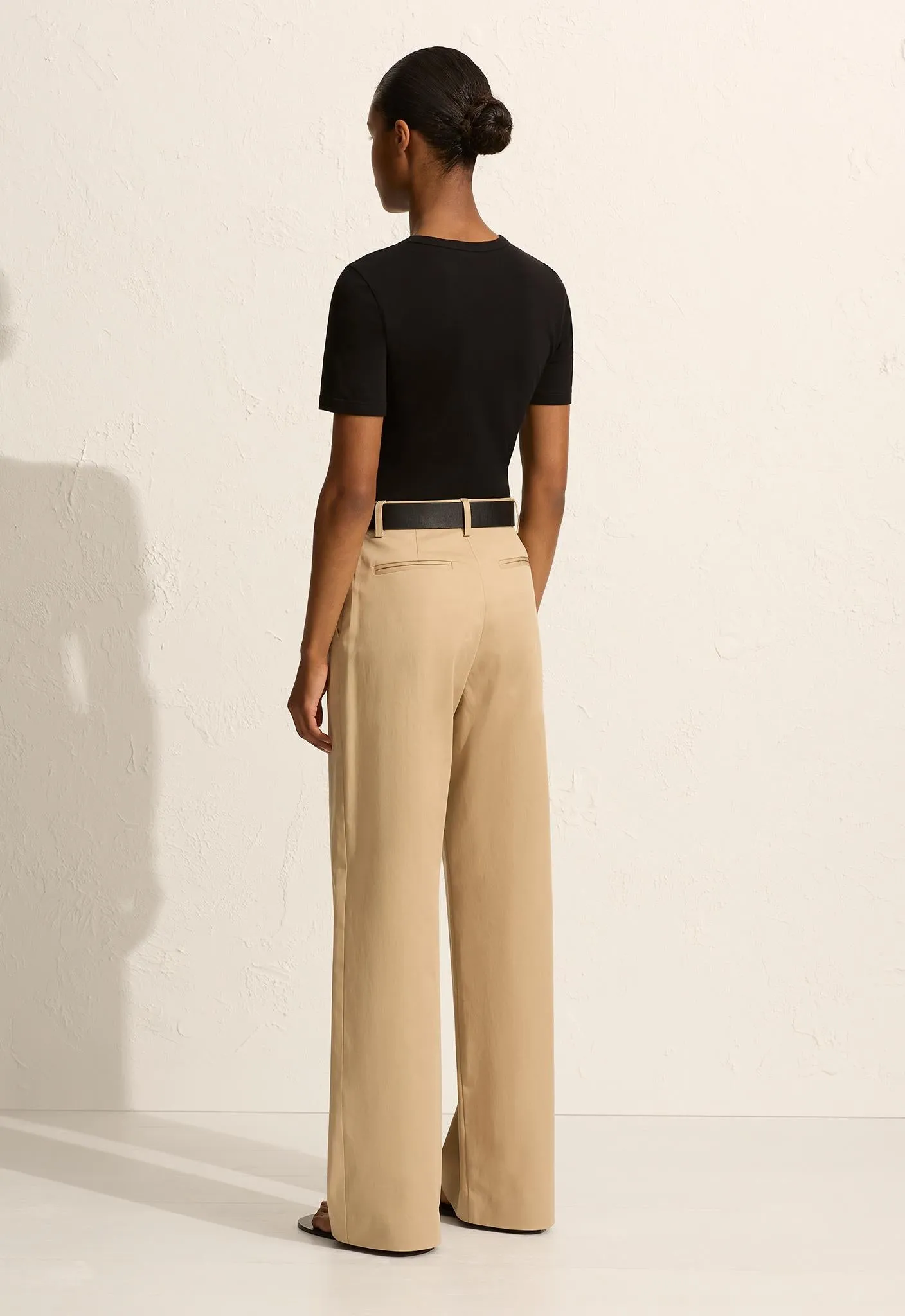 Straight Twill Trouser - Sand sold by Matteau product image thumbnail 4