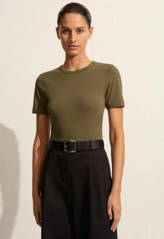 Fitted Tee - Olive sold by Matteau