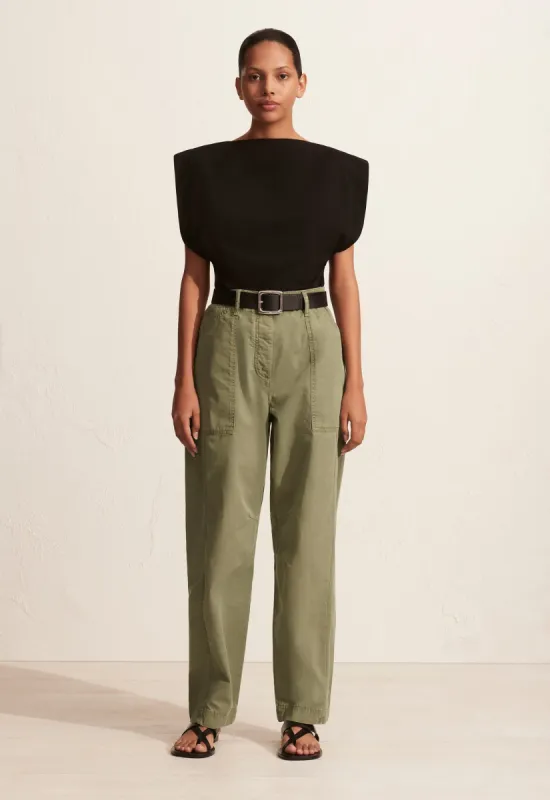 Boat Neck Tee - Black sold by Matteau