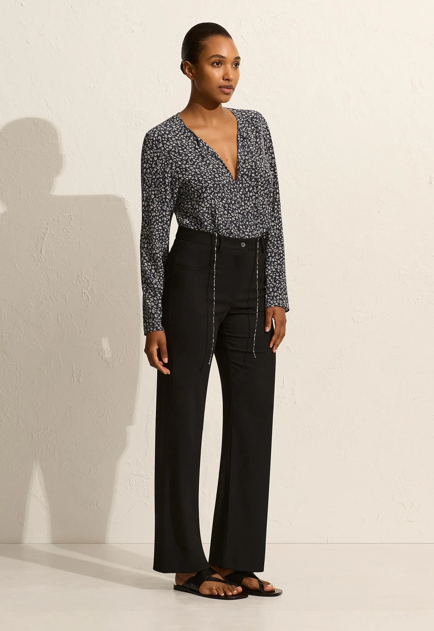 Popover Tie Blouse - Dandelion sold by Matteau product image thumbnail 3