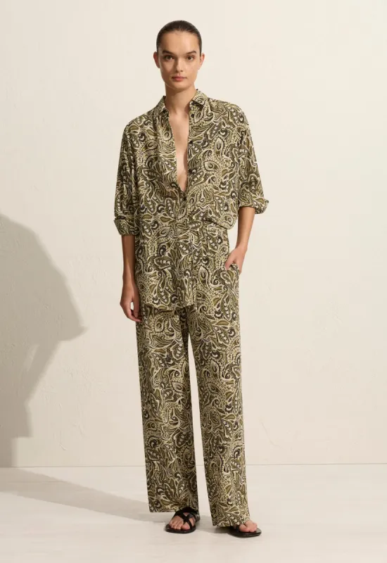 Drawstring Trouser - Paisley sold by Matteau