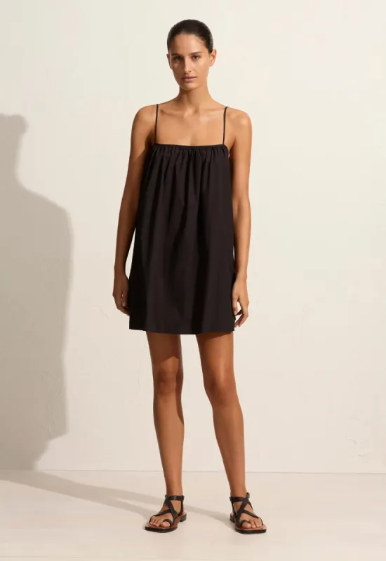 The Plunge Mini Dress - Black | Parallel