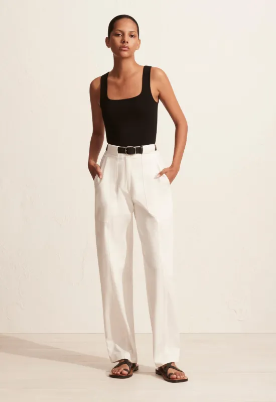 Utility Trouser - Chalk sold by Matteau