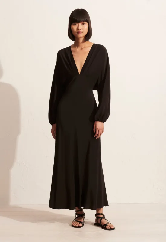 The Magyar Bias Dress - Black sold by Matteau