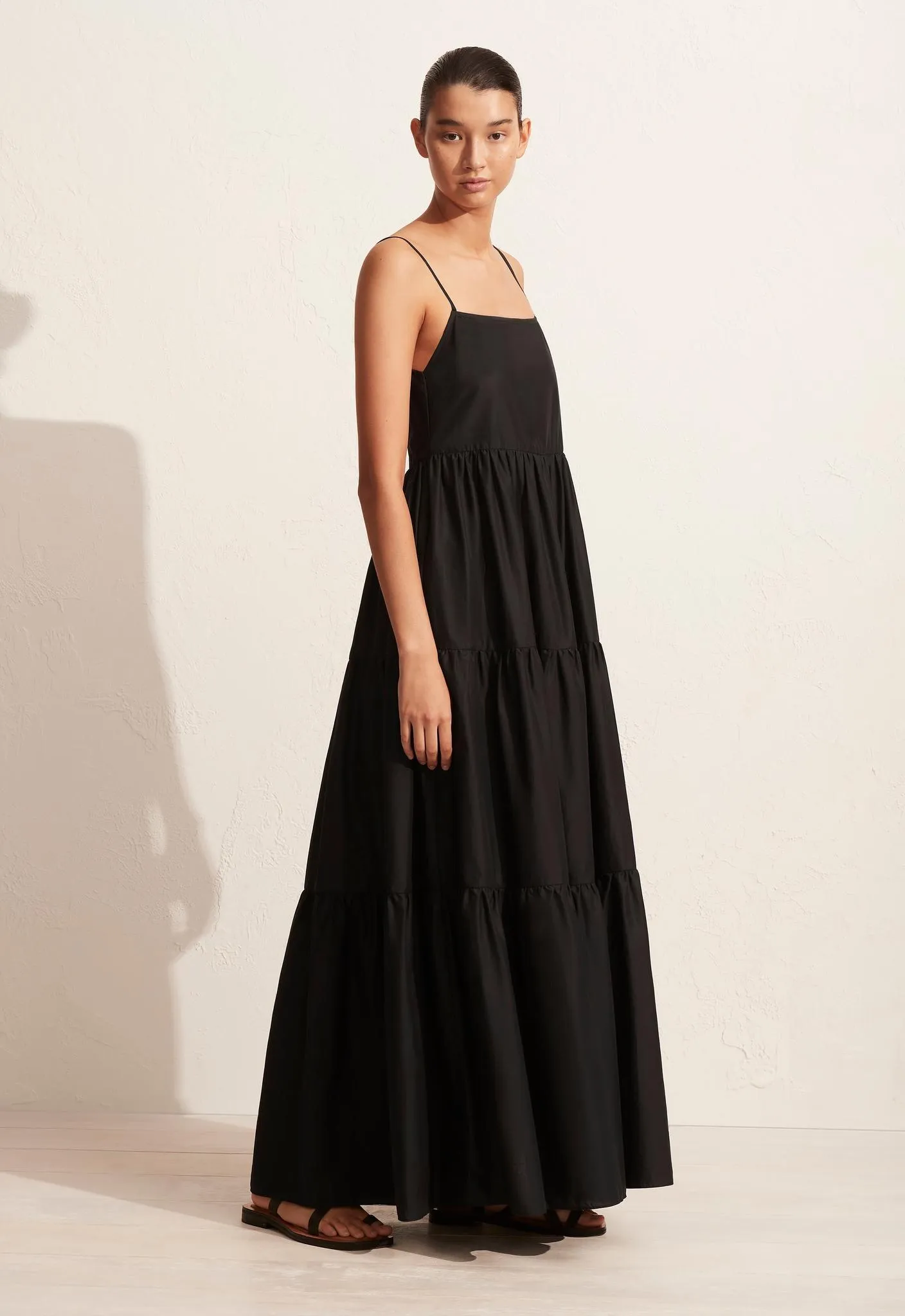 Tiered Low Back Sundress - Black sold by Matteau product image thumbnail 3