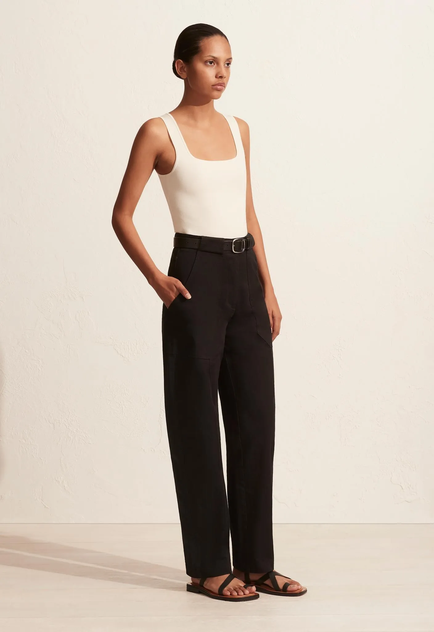 Classic Nineties Tank - Ecru sold by Matteau product image thumbnail 3