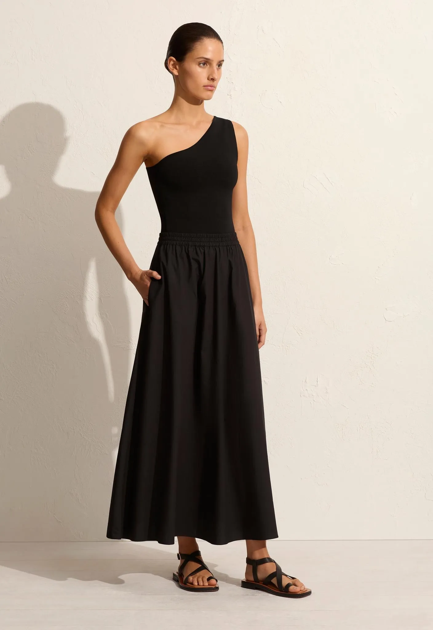 Asymmetric Knit Tank - Black sold by Matteau product image thumbnail 3