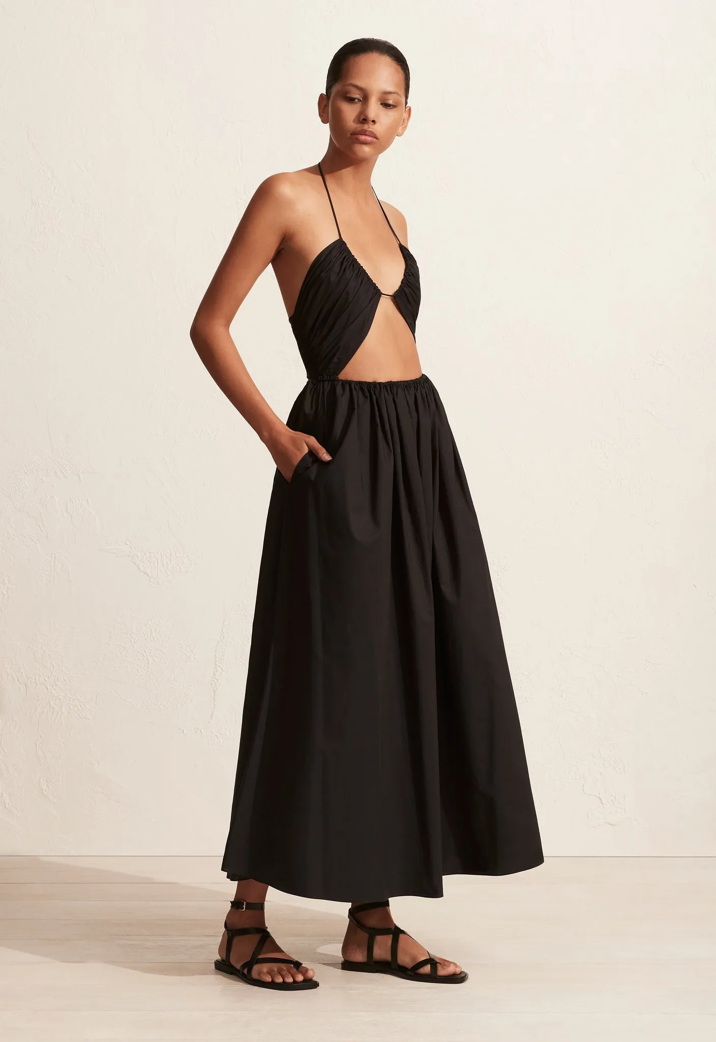 The Bandeau Tie Dress - Black sold by Matteau product image thumbnail 3