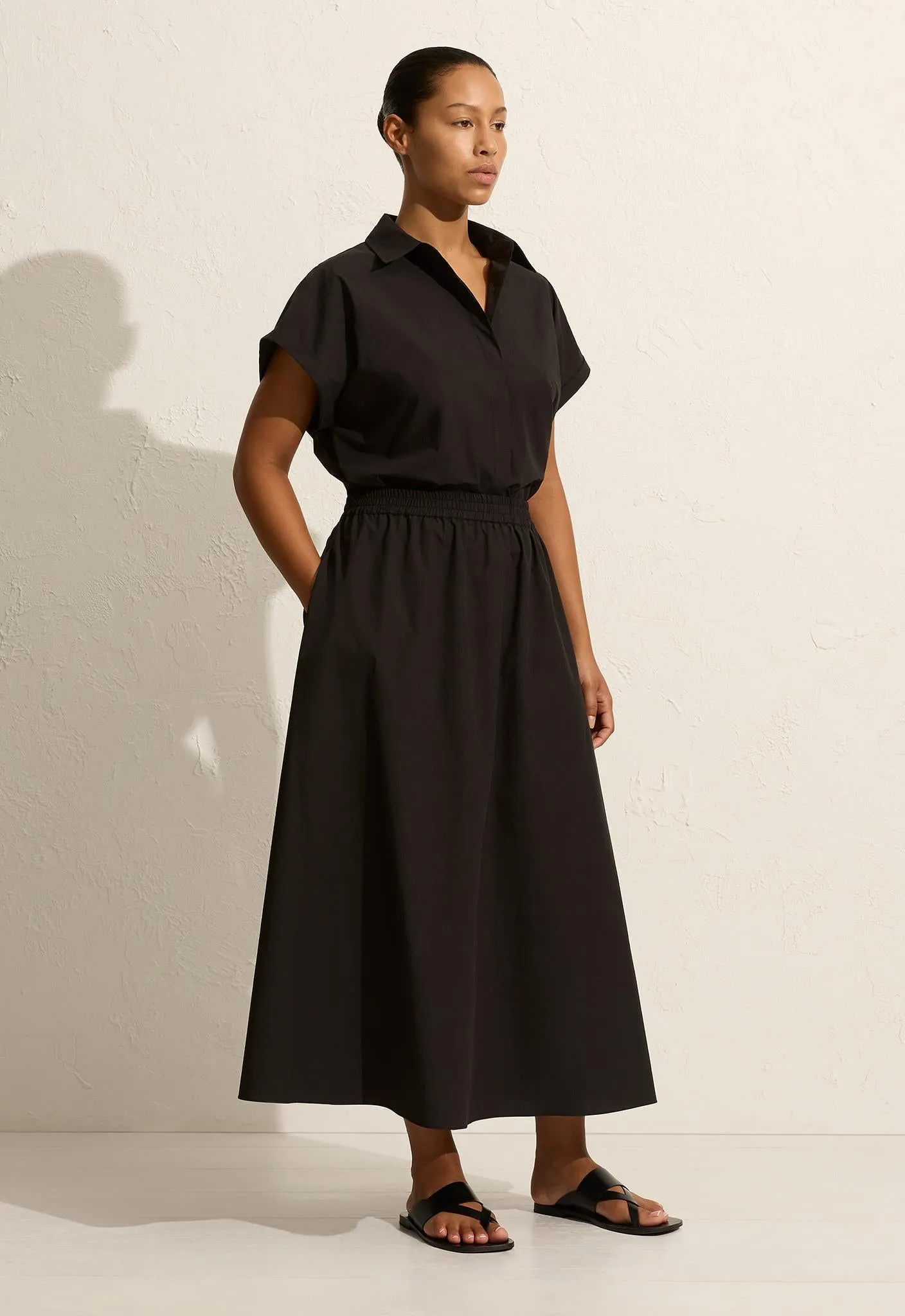 Relaxed Sleeveless Shirt - Black sold by Matteau product image thumbnail 3