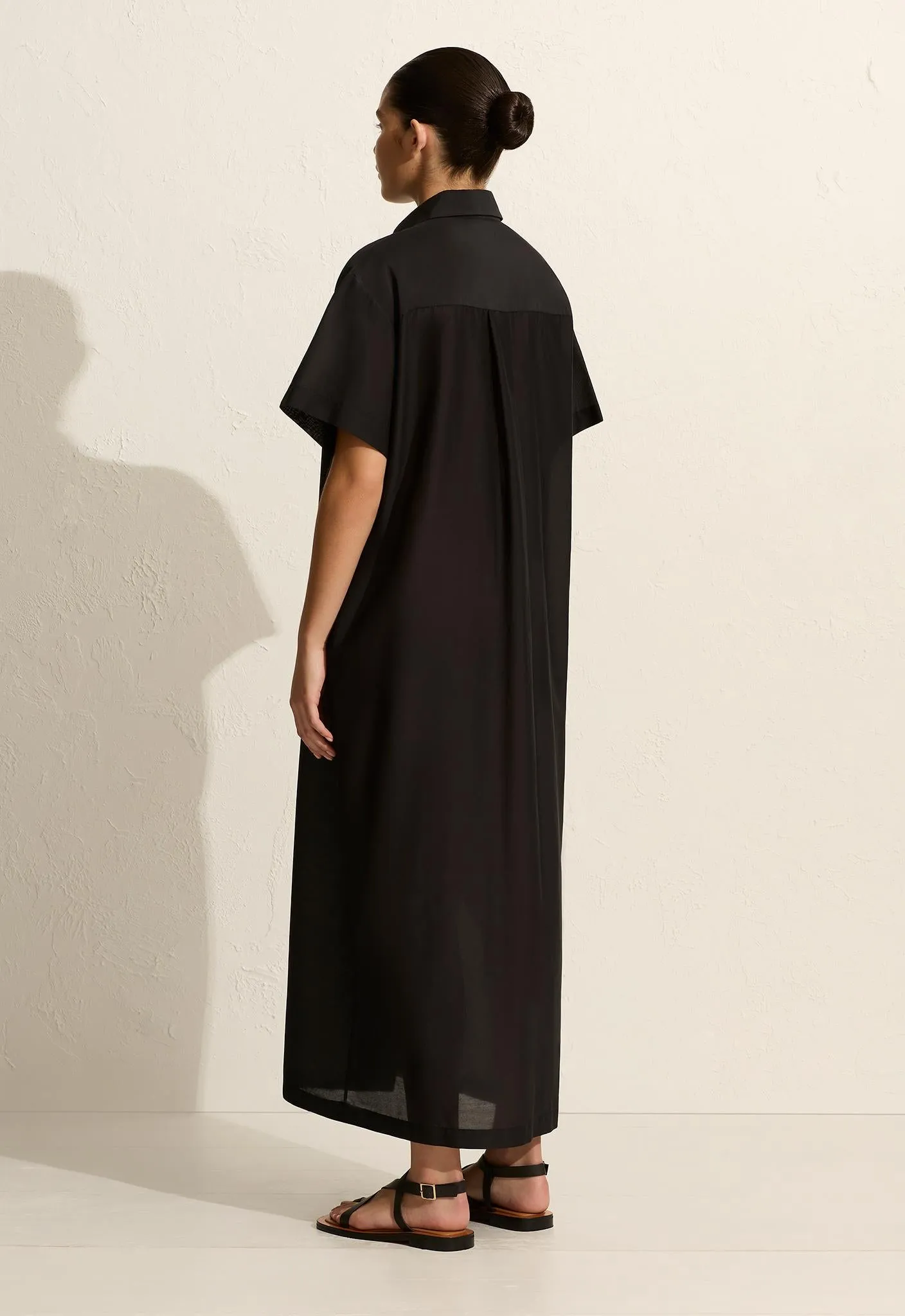 Relaxed Shirt Dress - Black sold by Matteau product image thumbnail 4