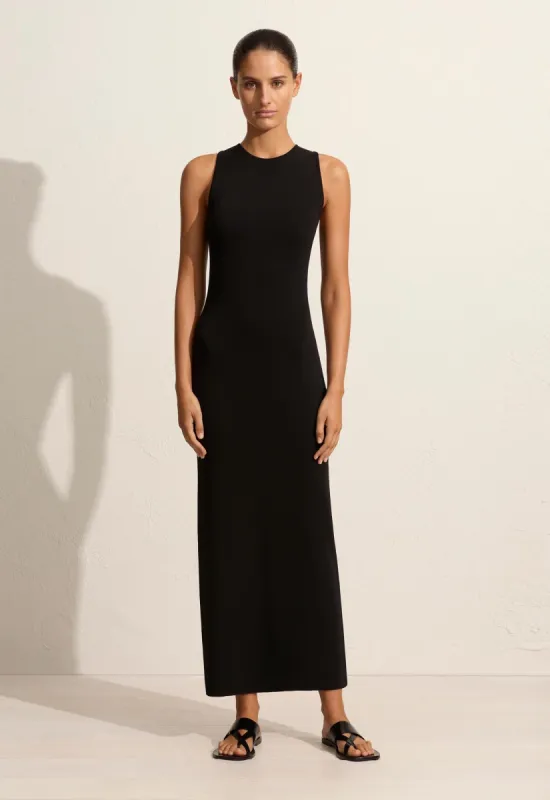 Open Back Knit Dress - Black sold by Matteau