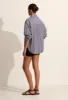 Classic Stripe Shirt - Navy Stripe sold by Matteau