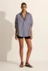 Classic Stripe Shirt - Navy Stripe sold by Matteau