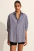 Classic Stripe Shirt - Navy Stripe sold by Matteau