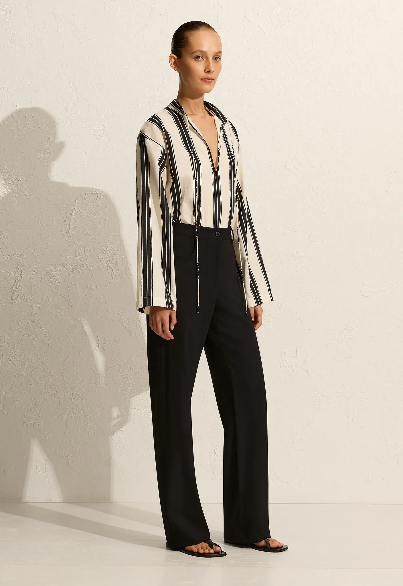 Relaxed Stripe Tunic - Nero Stripe sold by Matteau product image thumbnail 3